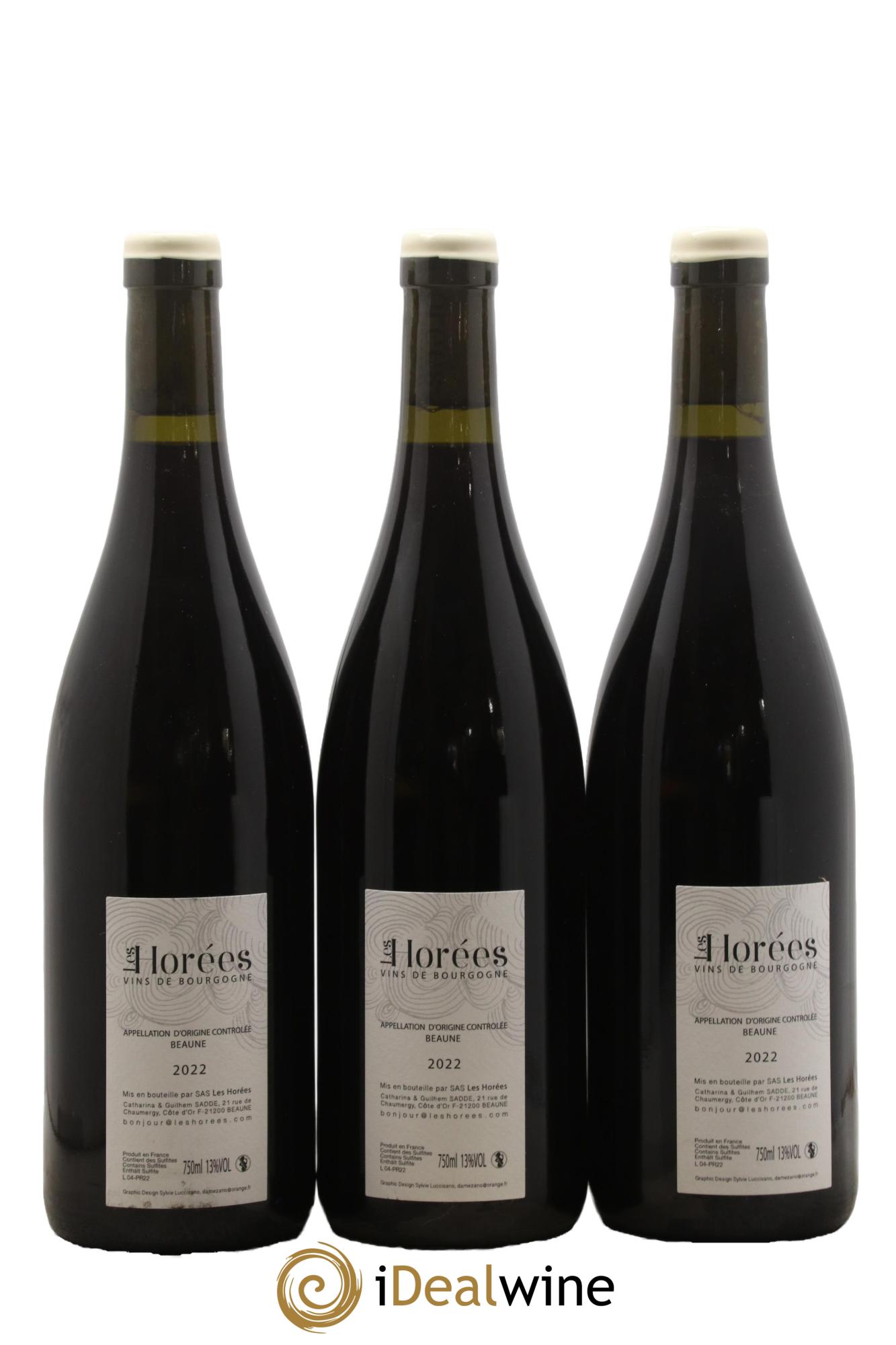 Beaune Les Prévolles Les Horées 2022 - Lot de 3 bouteilles - 1