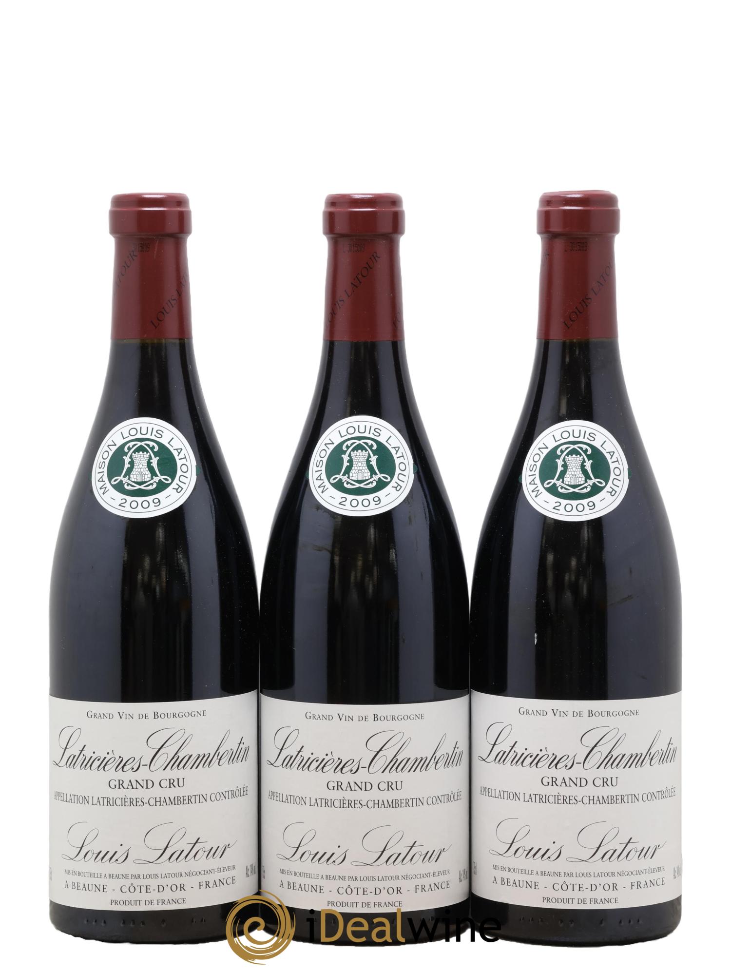 Latricières-Chambertin Grand Cru Louis Latour 2009 - Lot of 3 bottles - 0