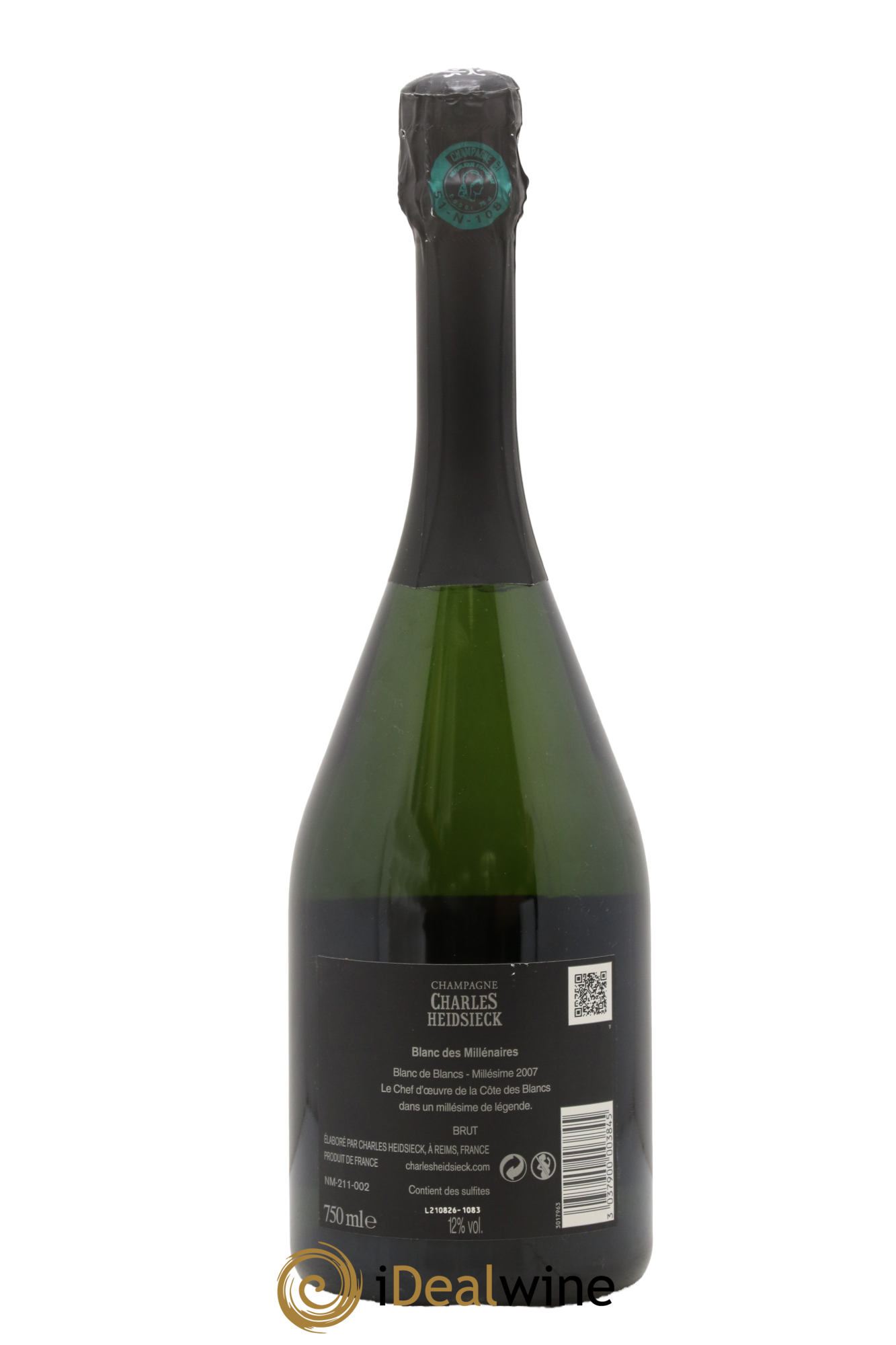 Blanc de Blancs Blanc des Millénaires Brut Charles Heidsieck 2007 - Lot de 1 bouteille - 1