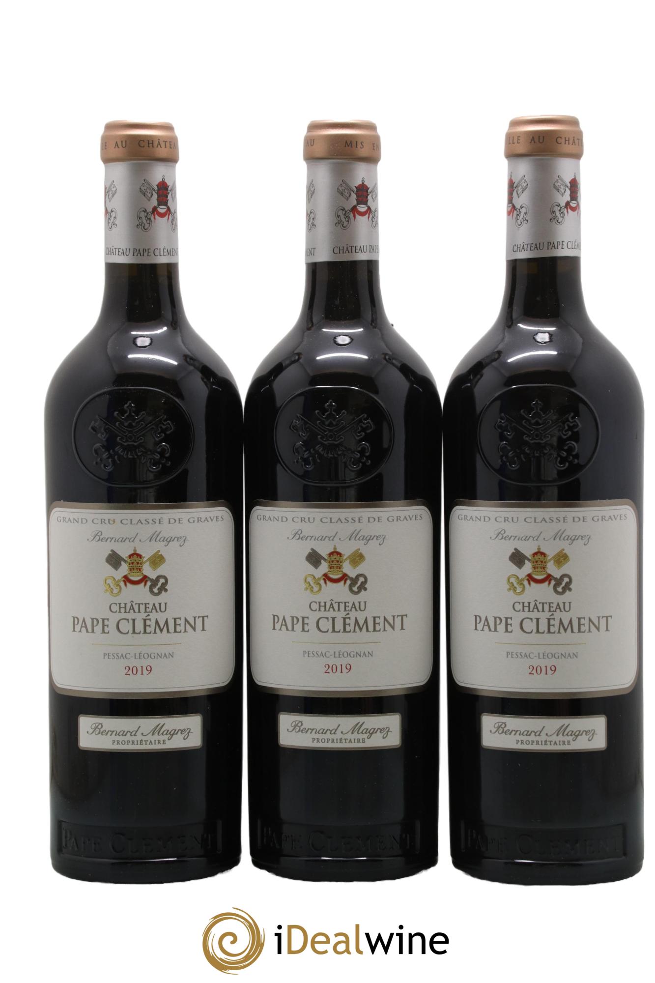 Château Pape Clément Cru Classé de Graves 2019 - Lotto di 3 bottiglie - 0