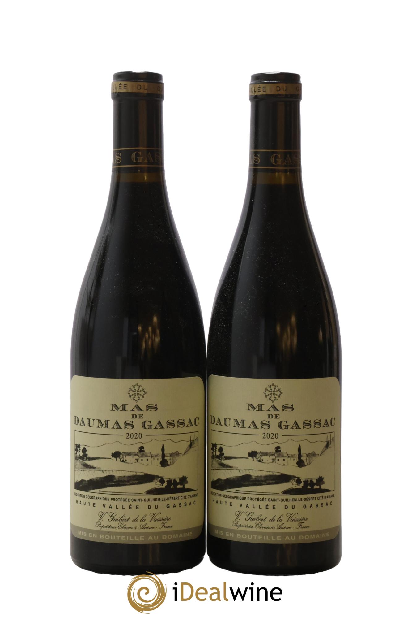 Saint-Guilhem-le-Désert - Cité d'Aniane Mas Daumas Gassac Famille Guibert de La Vaissière 2020 - Lot de 2 bouteilles - 0