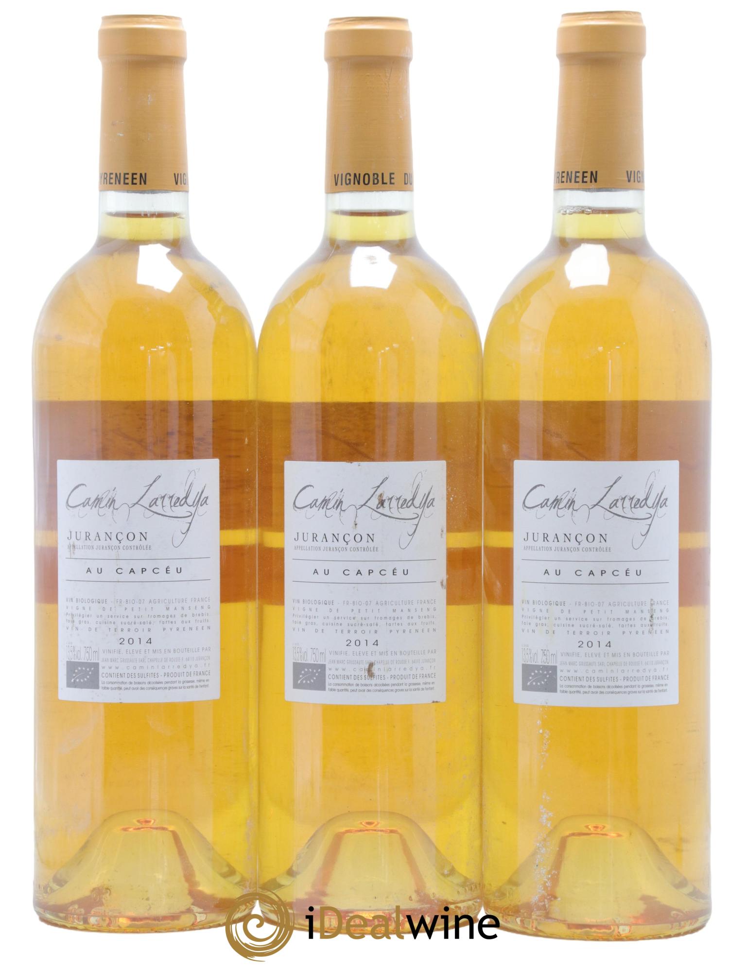 Jurançon Au Capcéu Camin Larredya 2014 - Lot de 3 bouteilles - 1
