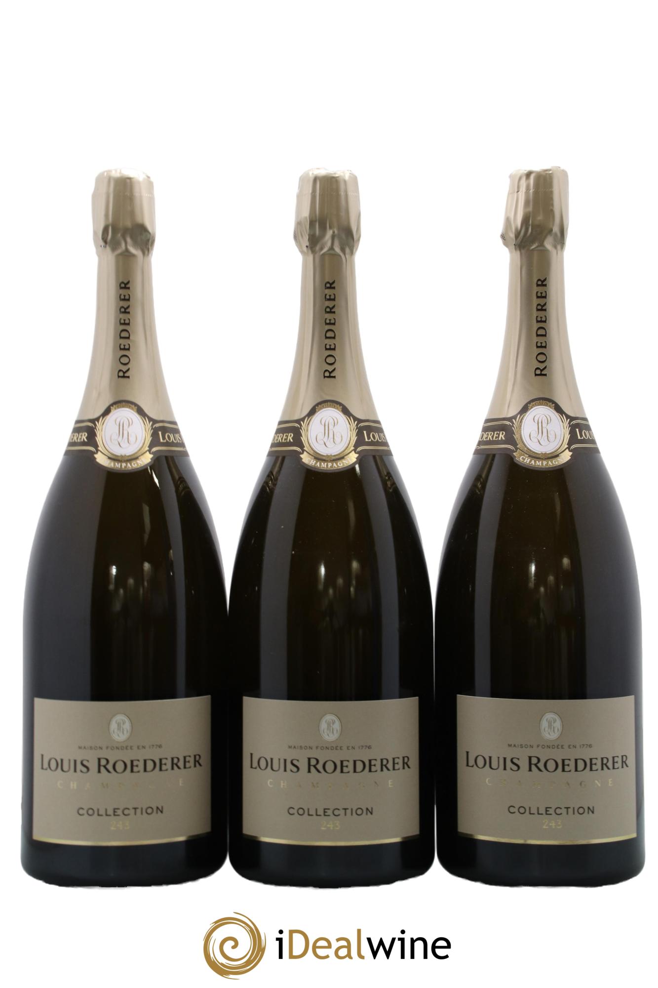 Collection 243 Brut Louis Roederer - Posten von 3 Magnum - 0