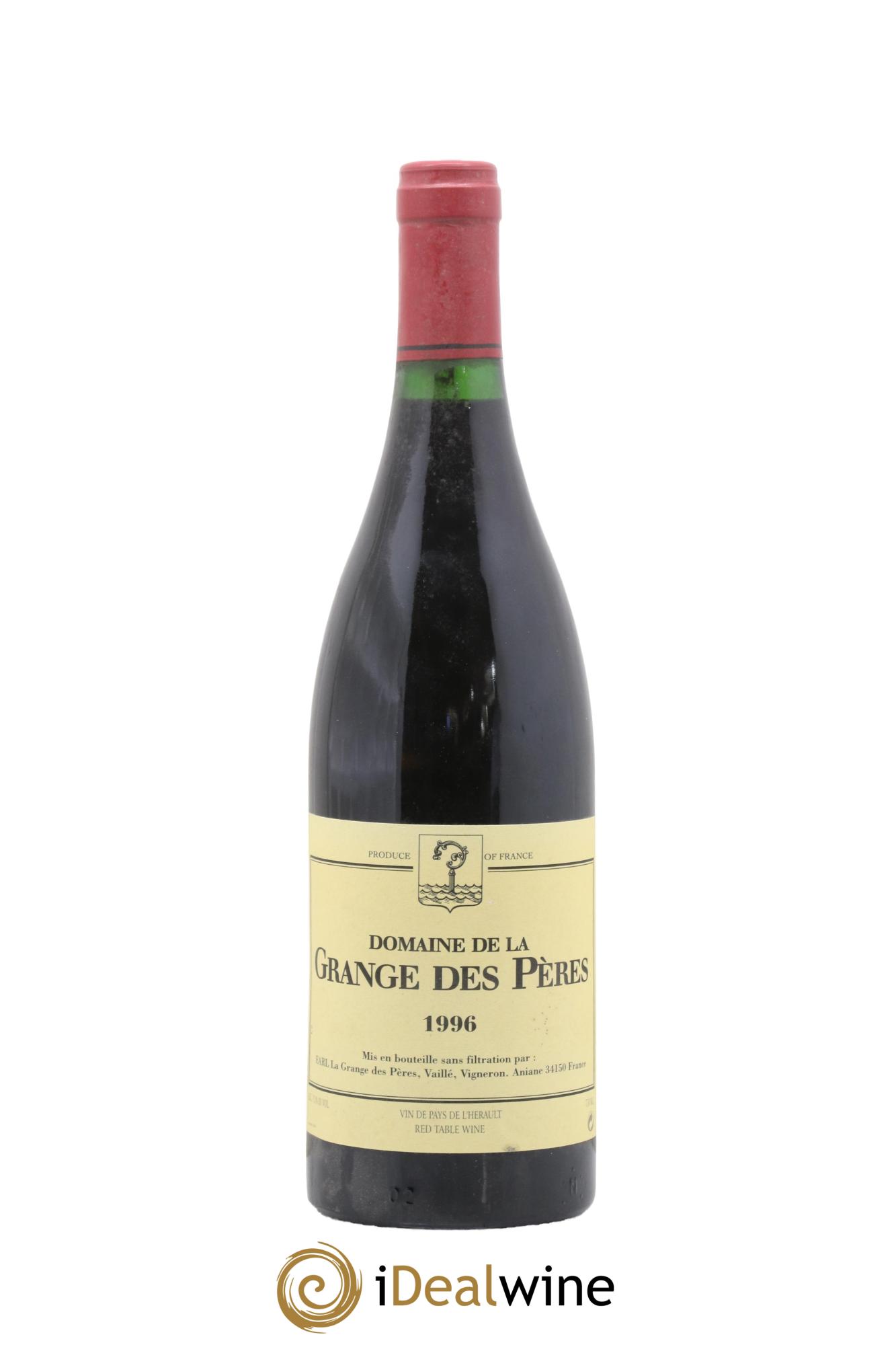 IGP Pays d'Hérault Grange des Pères Laurent Vaillé 1996 - Lot of 1 bottle - 0