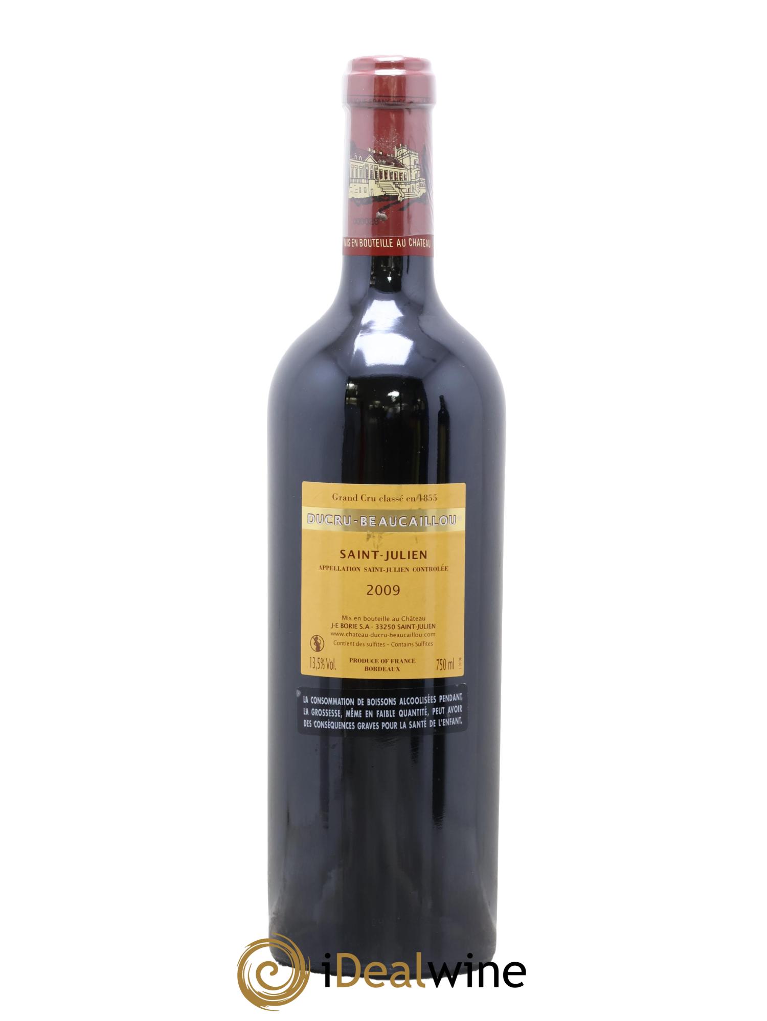 Château Ducru Beaucaillou 2ème Grand Cru Classé 2009 - Lot de 1 bouteille - 1