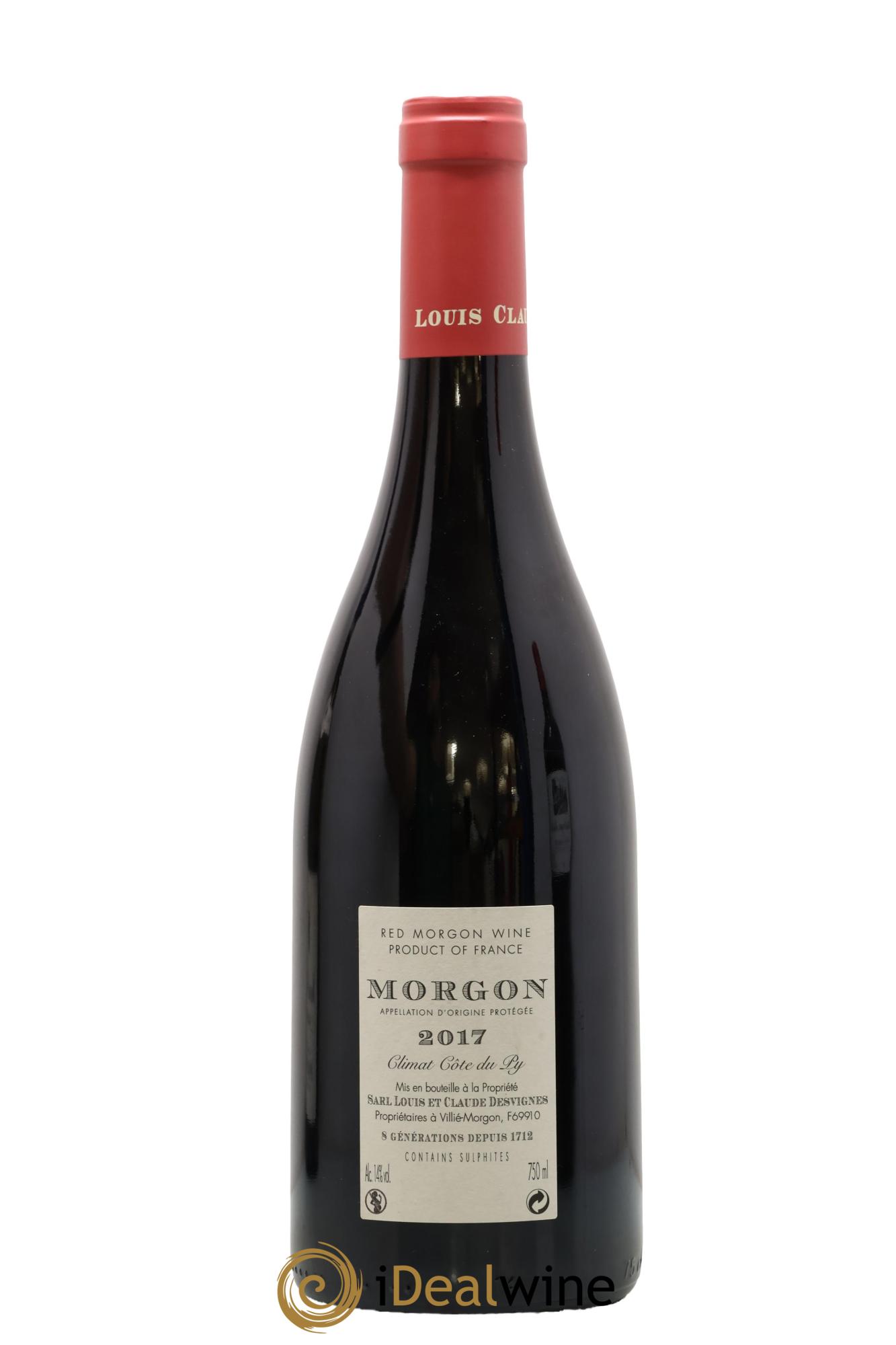 Morgon Côte du Py Louis-Claude Desvignes 2017 - Lote de 1 botella - 1