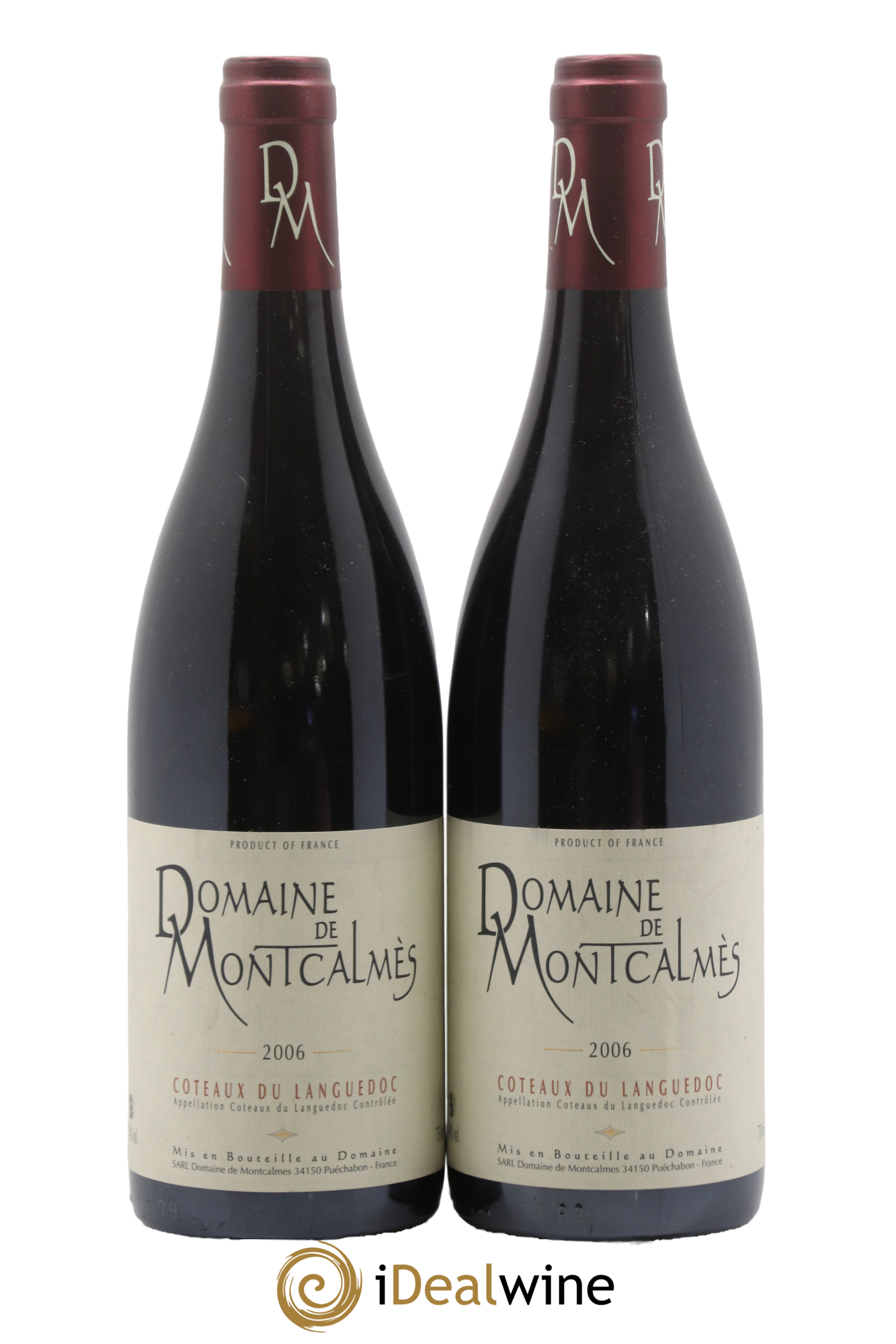 Coteaux du Languedoc Domaine de Montcalmès Frédéric Pourtalié 2006 - Lot de 2 bouteilles - 0