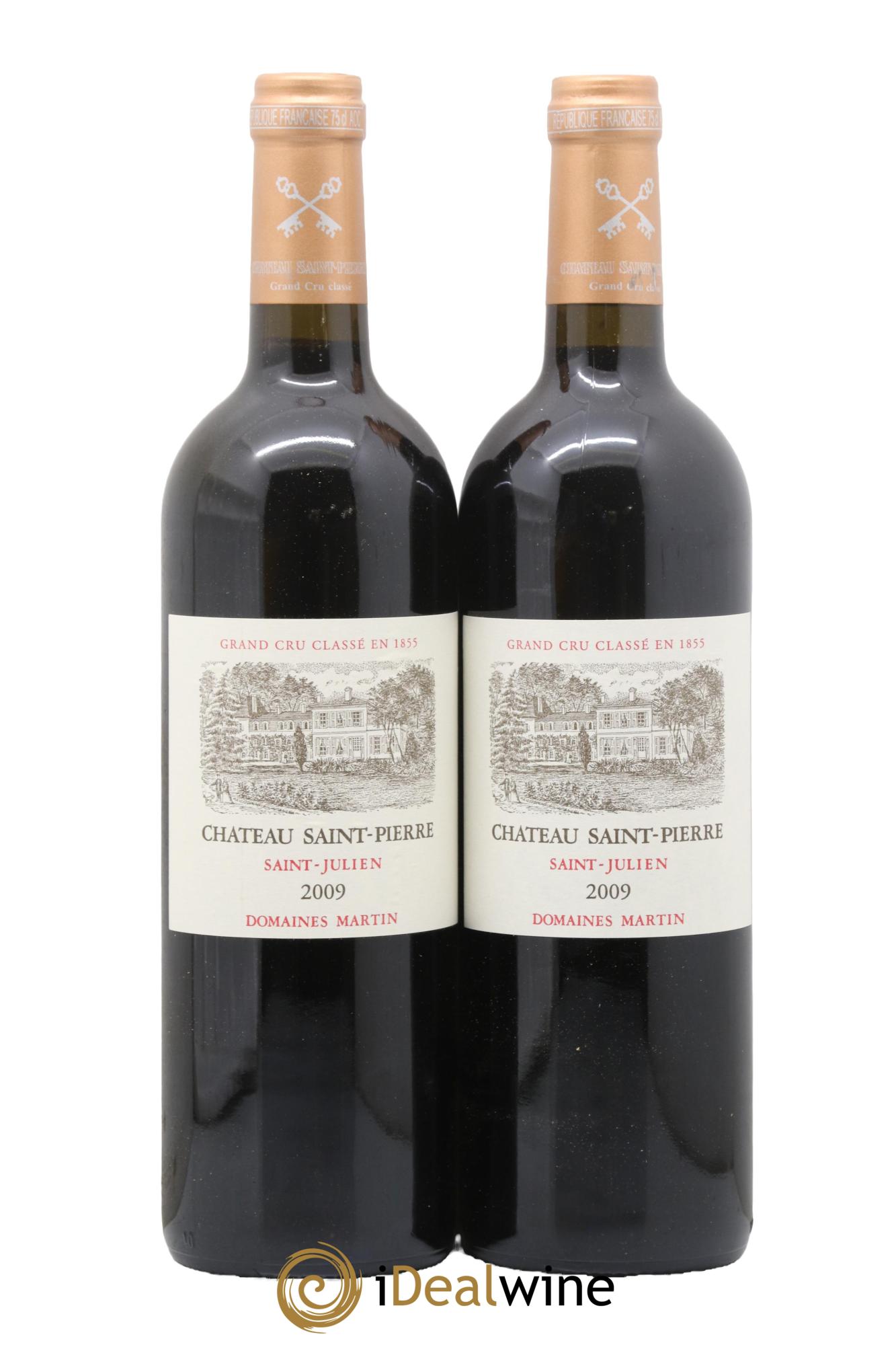 Château Saint-Pierre 4ème Grand Cru Classé 2009 - Lot de 2 bouteilles - 0