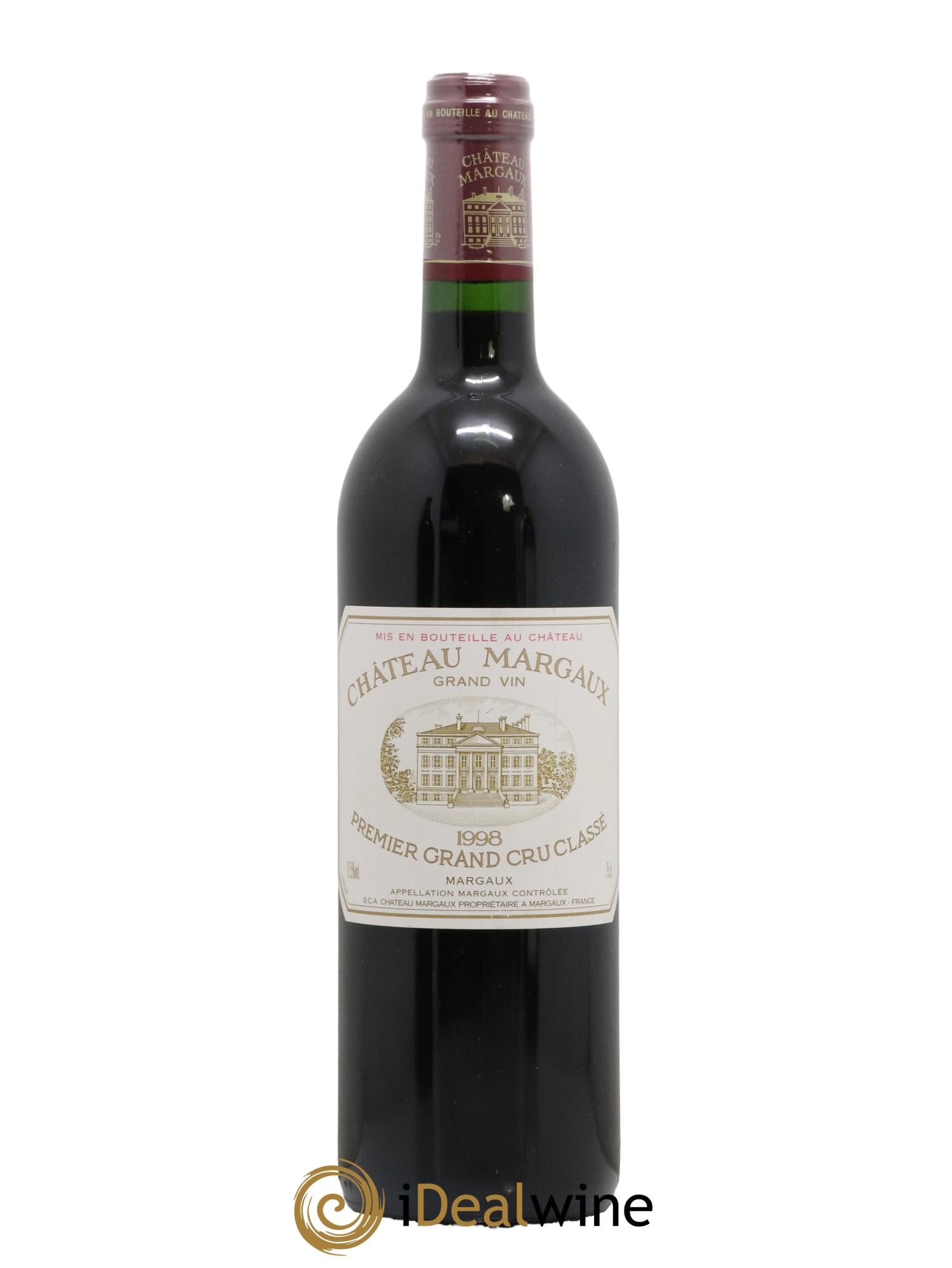 Château Margaux 1er Grand Cru Classé 1998 - Lot de 1 bouteille - 0