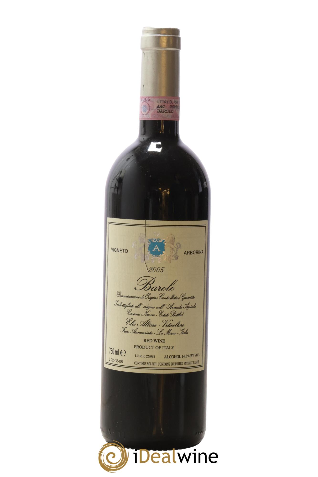Barolo DOCG Vigneto Arborina Elio Altare 2005 - Lot of 1 bottle - 0
