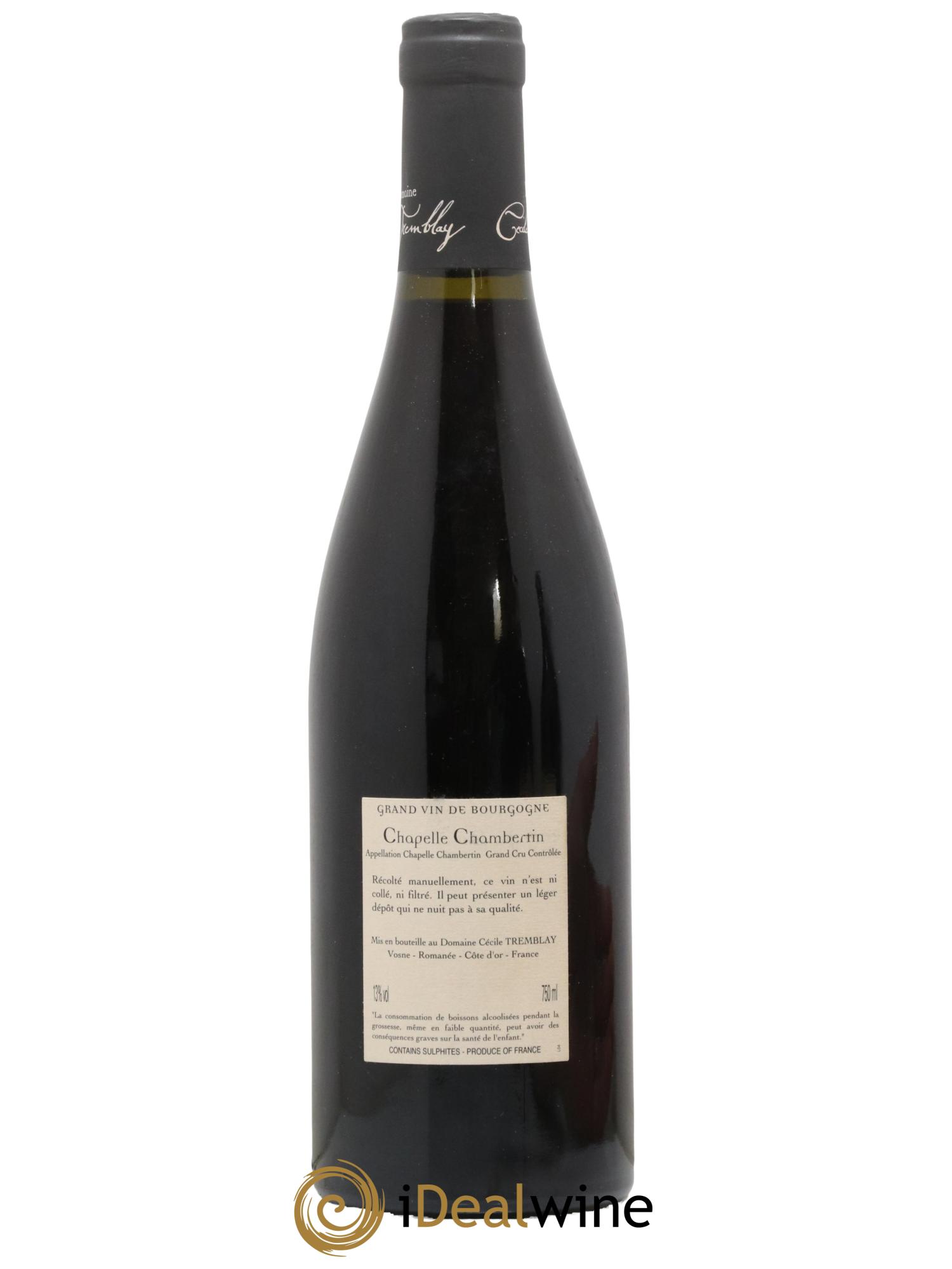 Chapelle-Chambertin Grand Cru Cécile Tremblay 2011 - Lotto di 1 bottiglia - 1