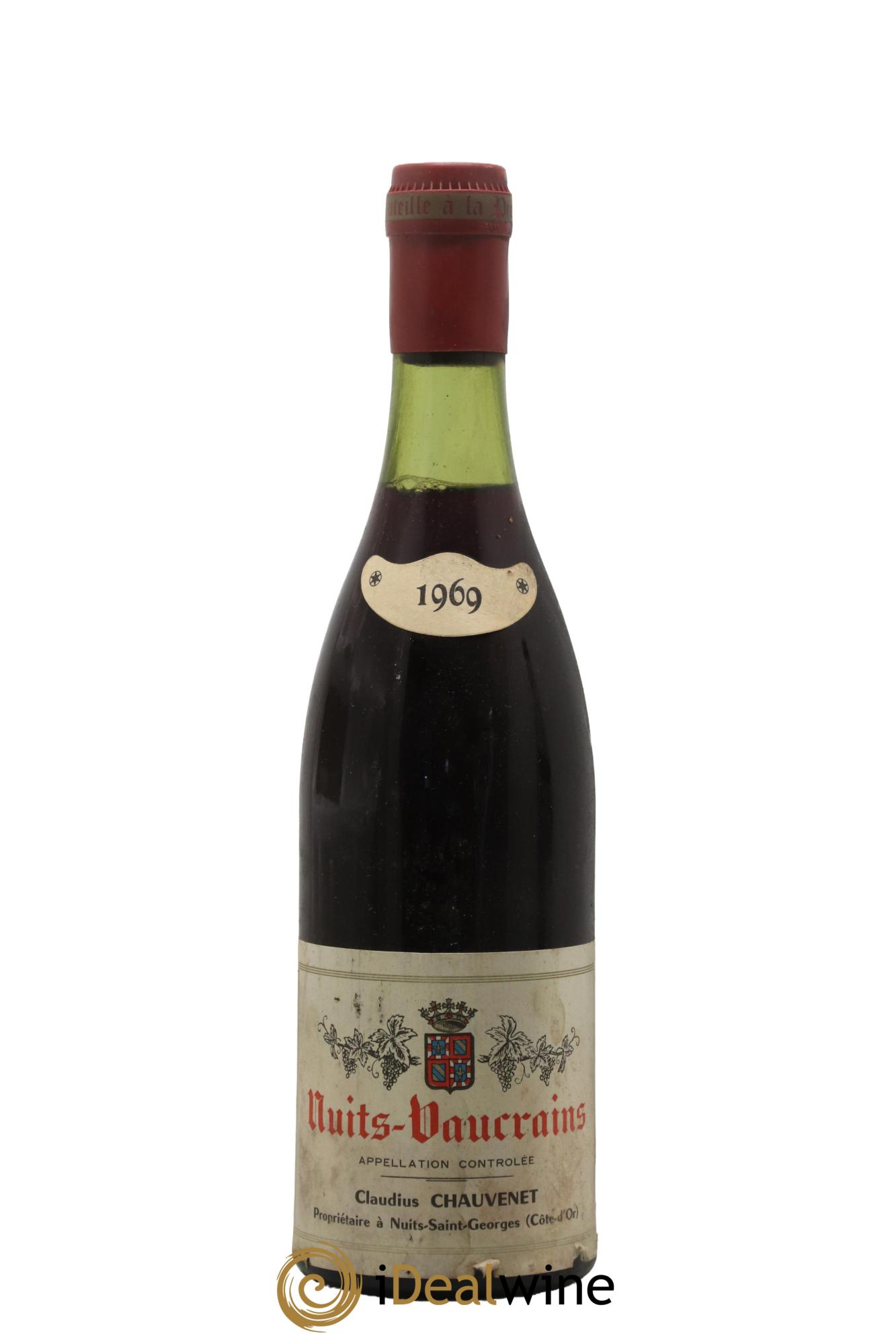 Nuits-Saint-Georges Vaucrains Claudius Chauvenet 1969 - Lot de 1 bouteille - 0