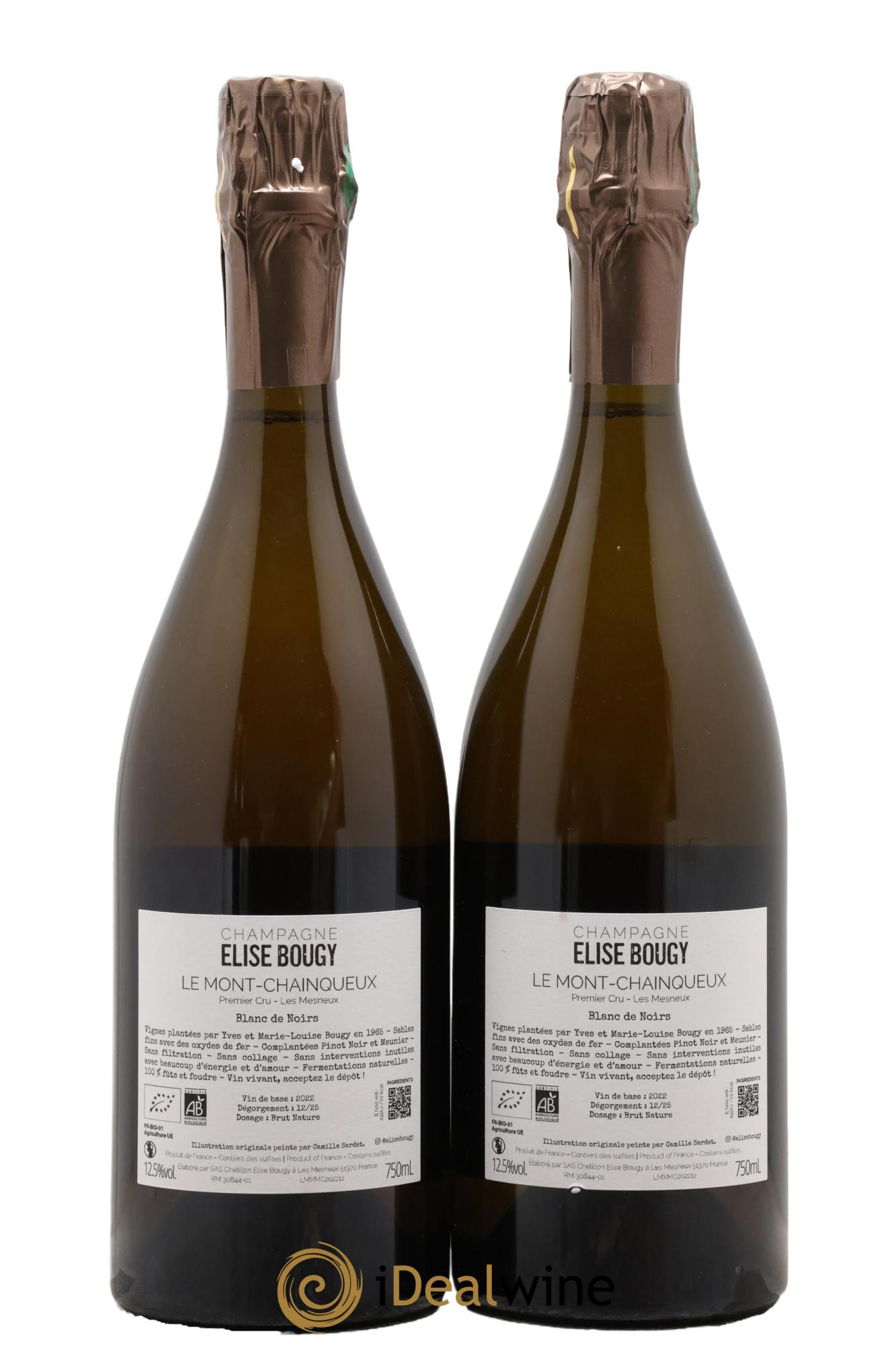 Les Mesneux Le Mont Chainqueux Elise Bougy - Posten von 2 Flaschen - 1