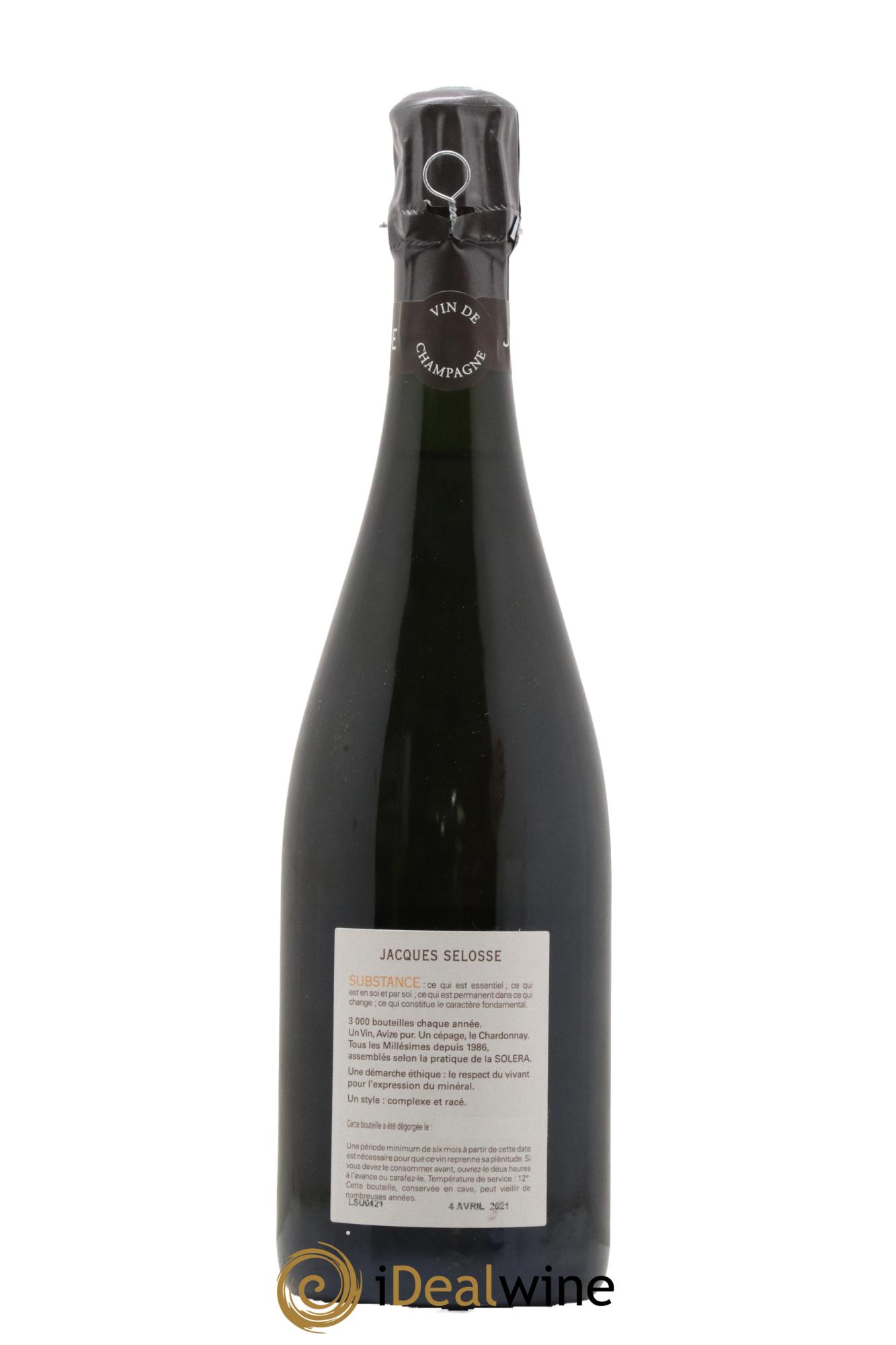 Substance Jacques Selosse - Lot de 1 bouteille - 1