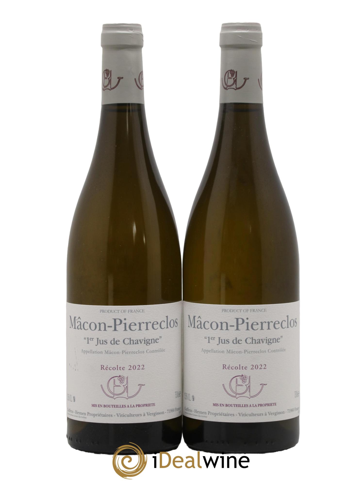 Mâcon Pierreclos 1er Jus de Chavigne Guffens-Heynen 2022 - Lot de 2 bouteilles - 0