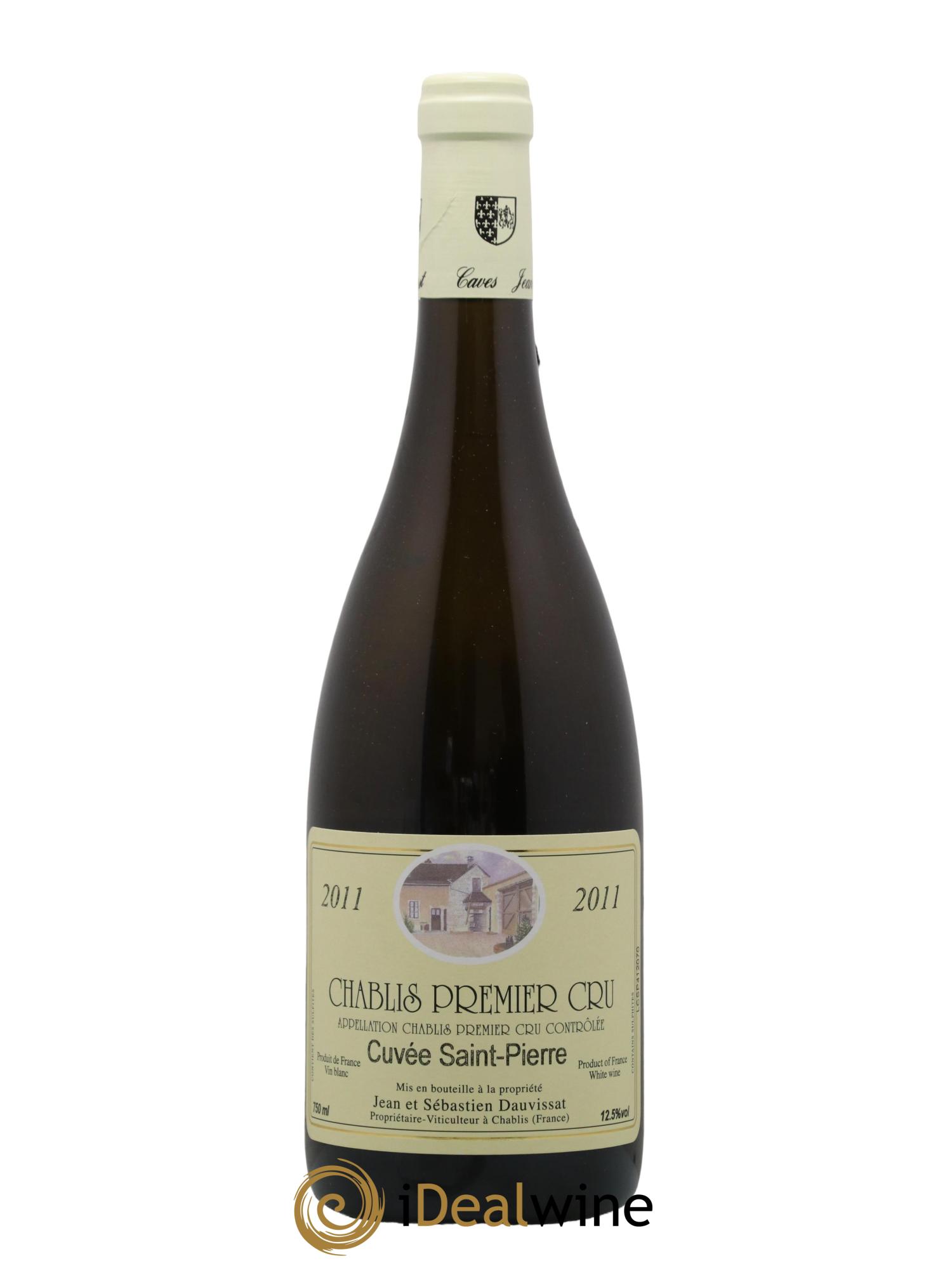 Chablis 1er Cru Cuvee Saint Pierre Jean Et Sebastien Dauvissat 2011 - Lot de 1 bouteille - 0