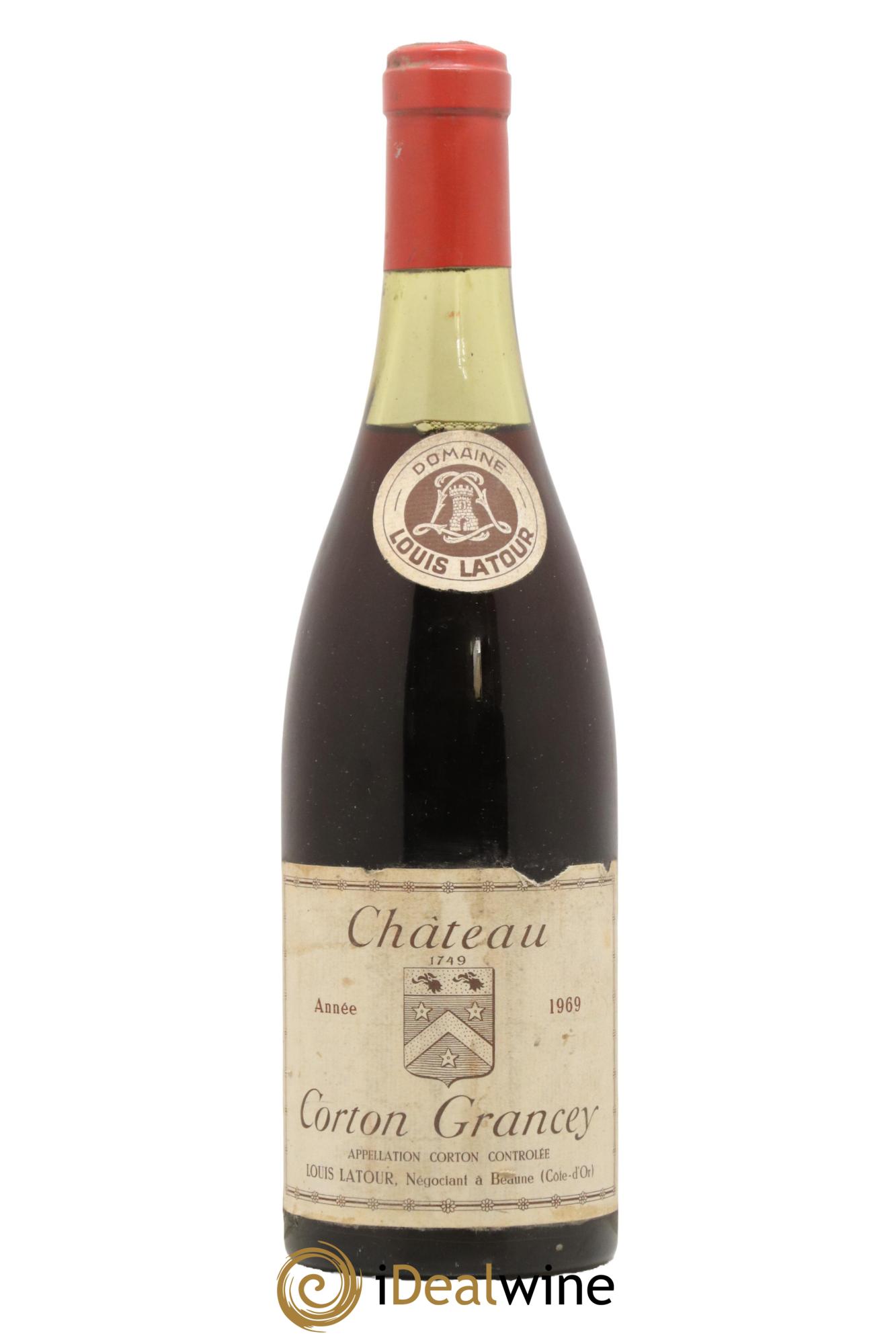 Corton Grand Cru Château Corton Grancey Louis Latour 1969 - Lot de 1 bouteille - 0