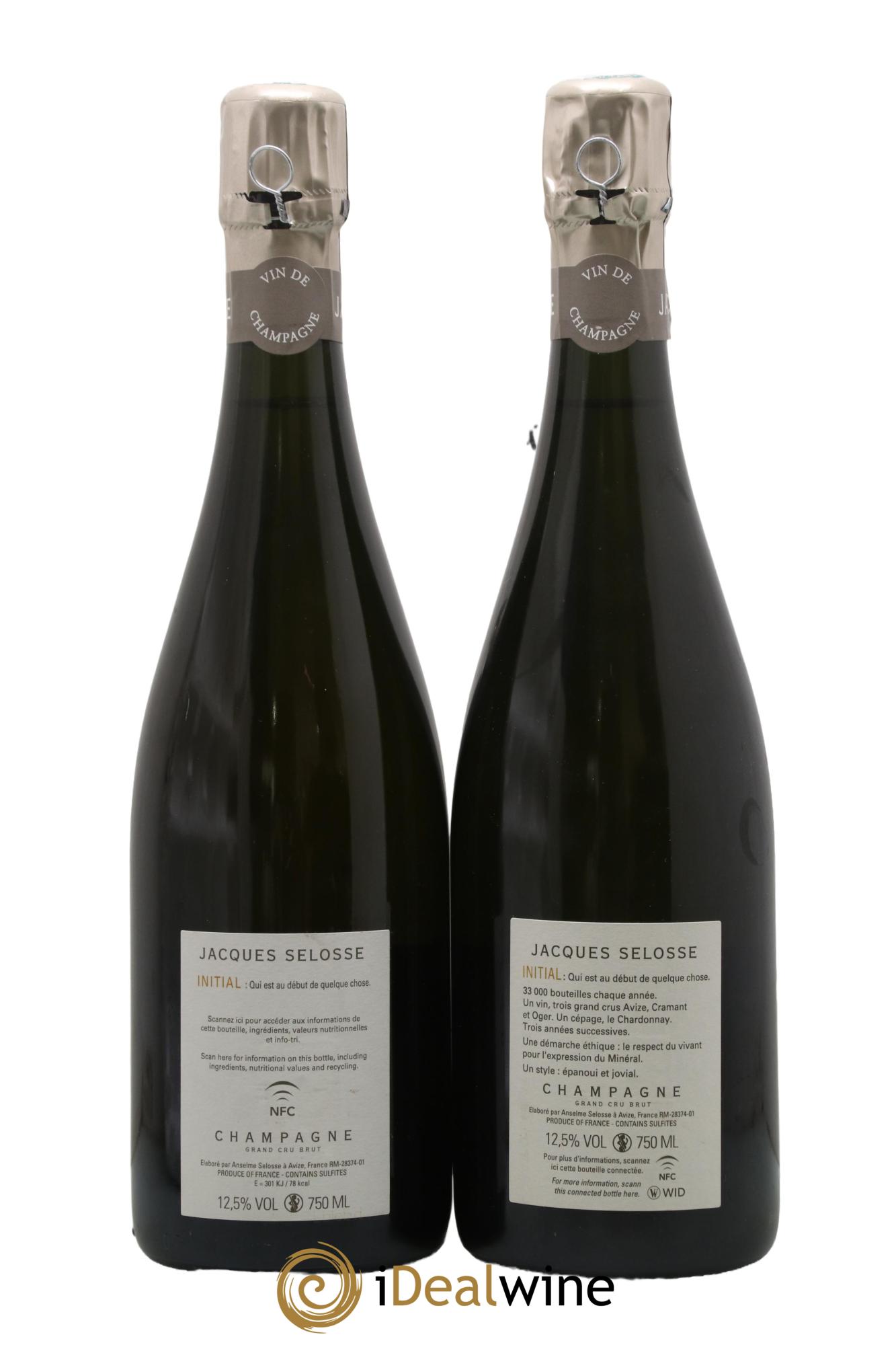 Initial Brut Jacques Selosse - Lotto di 2 bottiglie - 1