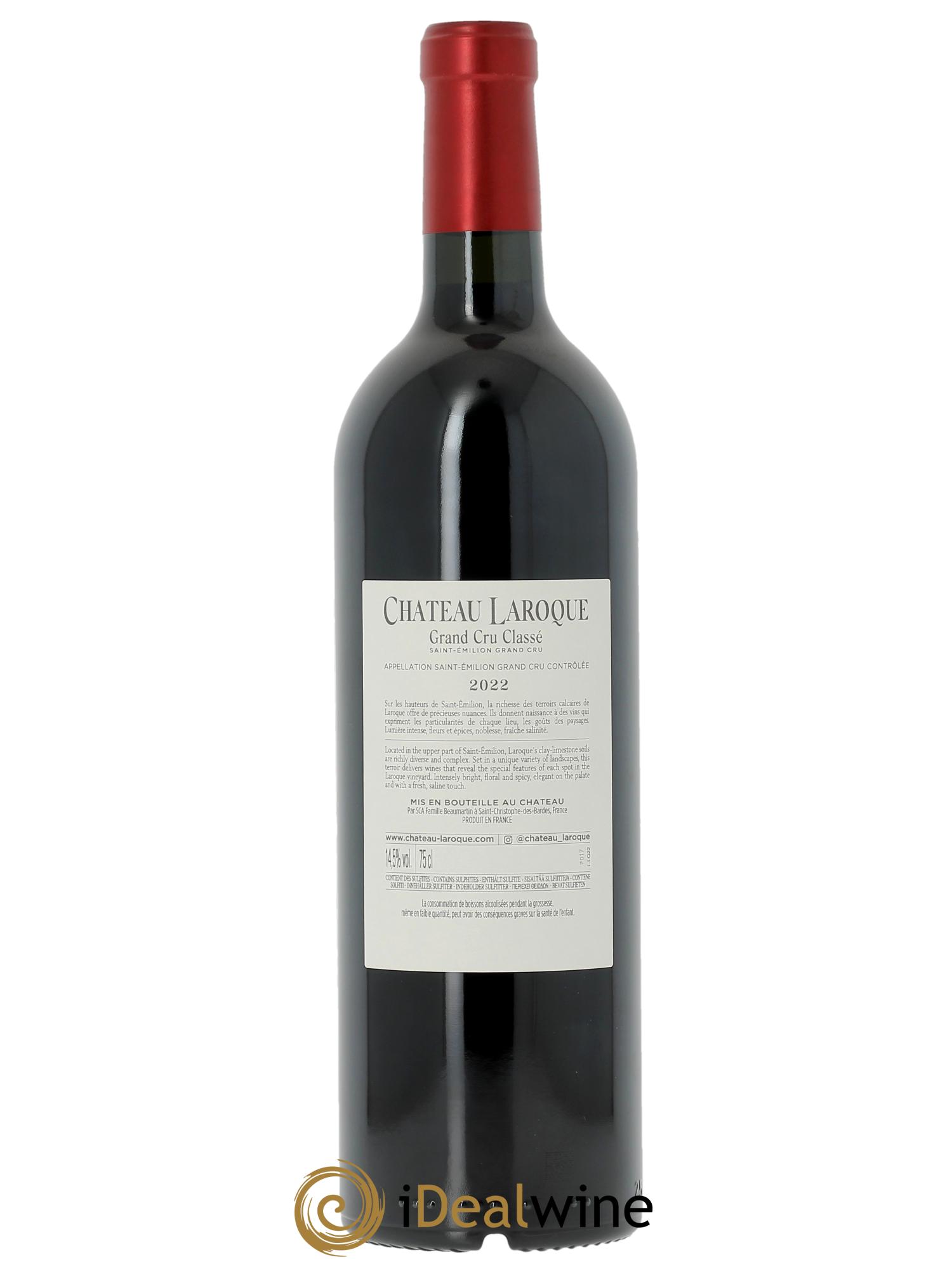 Château Laroque Grand Cru Classé 2022 - Lot de 1 bouteille - 1