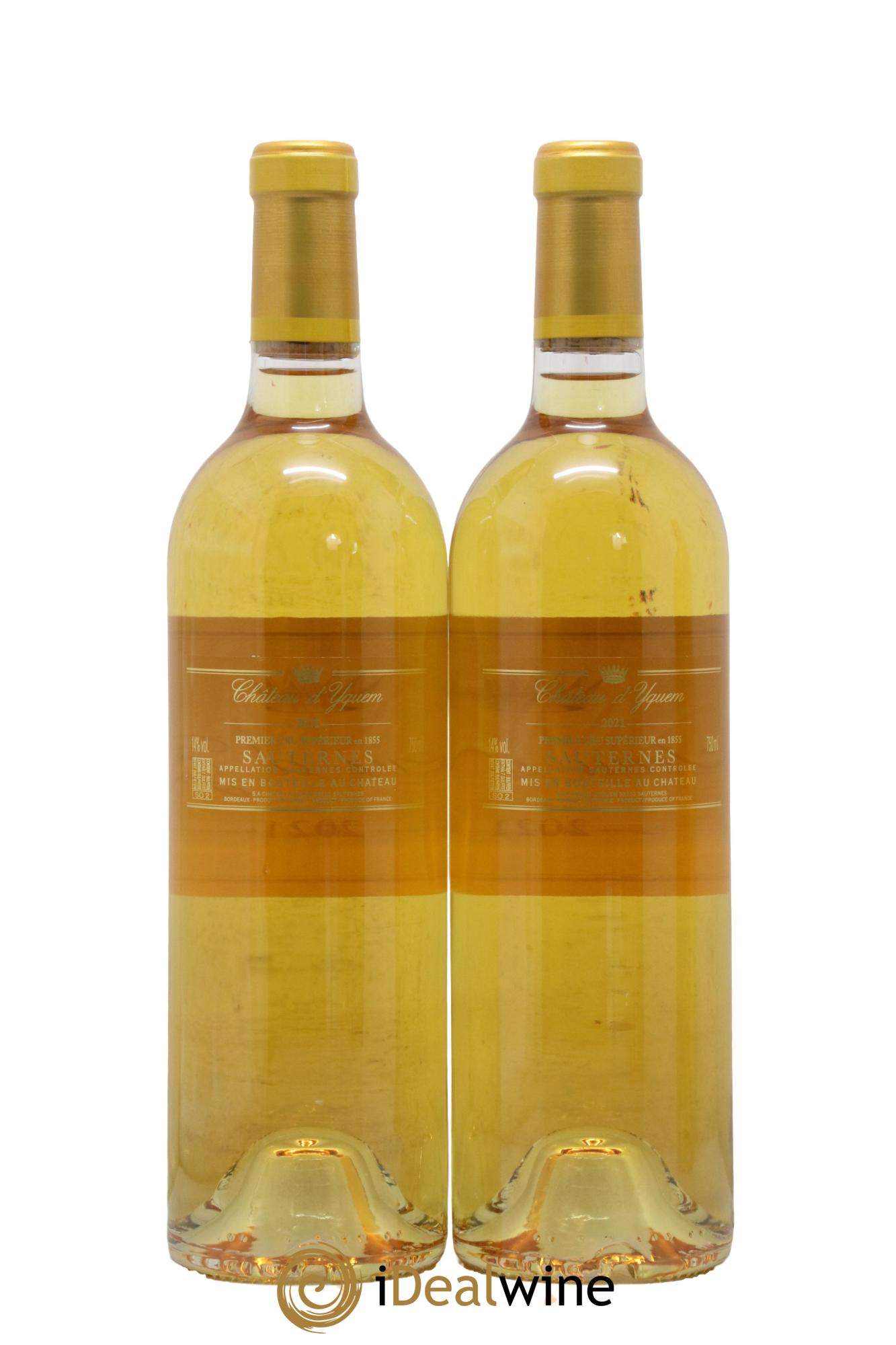 Château d' Yquem 1er Cru Classé Supérieur 2021 - Lot de 2 bouteilles - 1