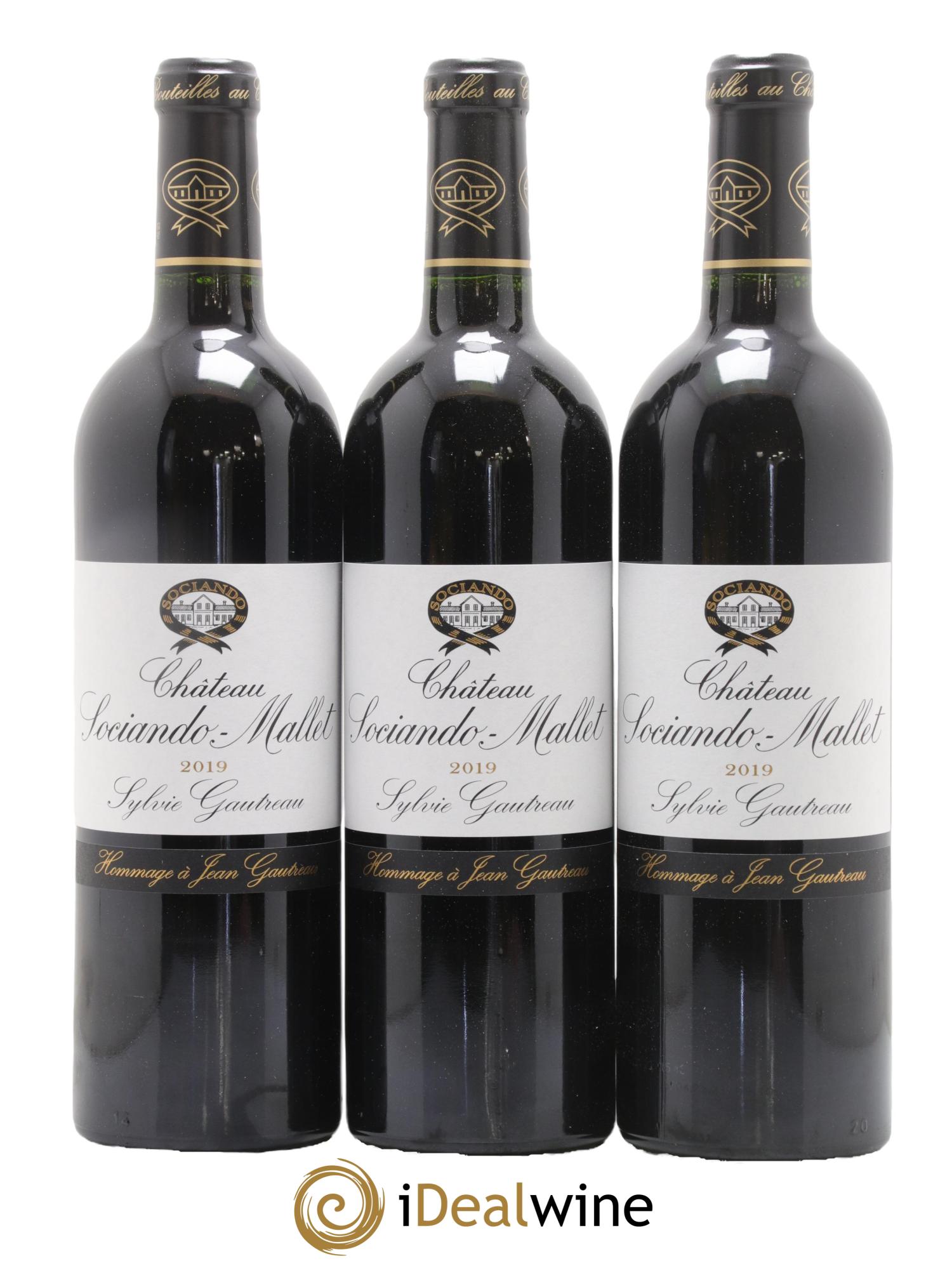 Château Sociando Mallet 2019 - Lotto di 6 bottiglie - 1