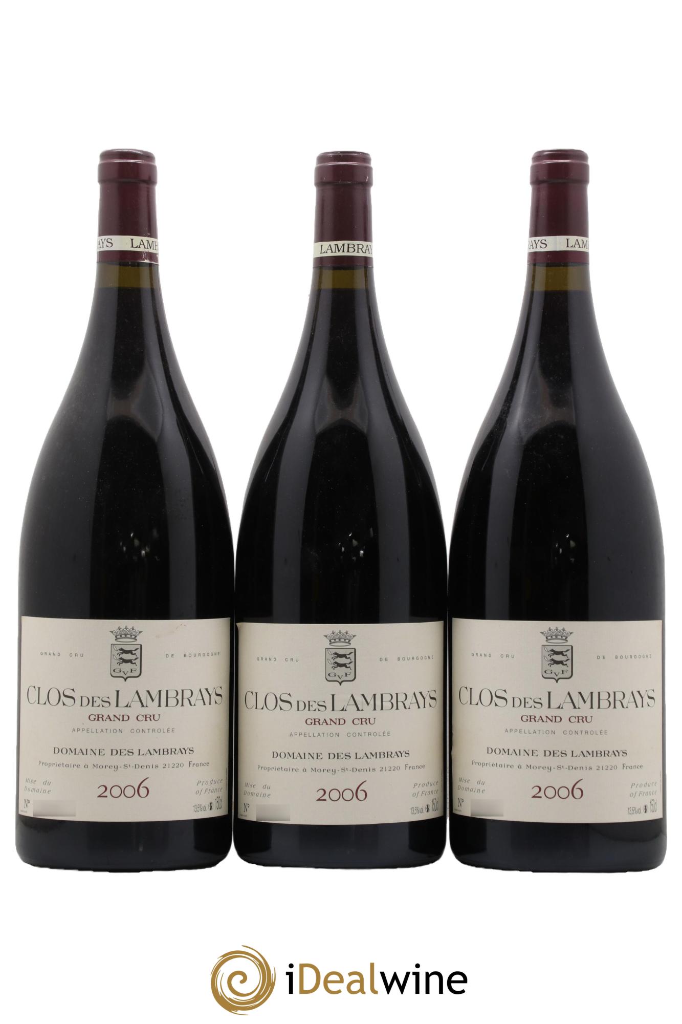 Clos des Lambrays Grand Cru Domaine des Lambrays 2006 - Lot de 3 magnums - 0
