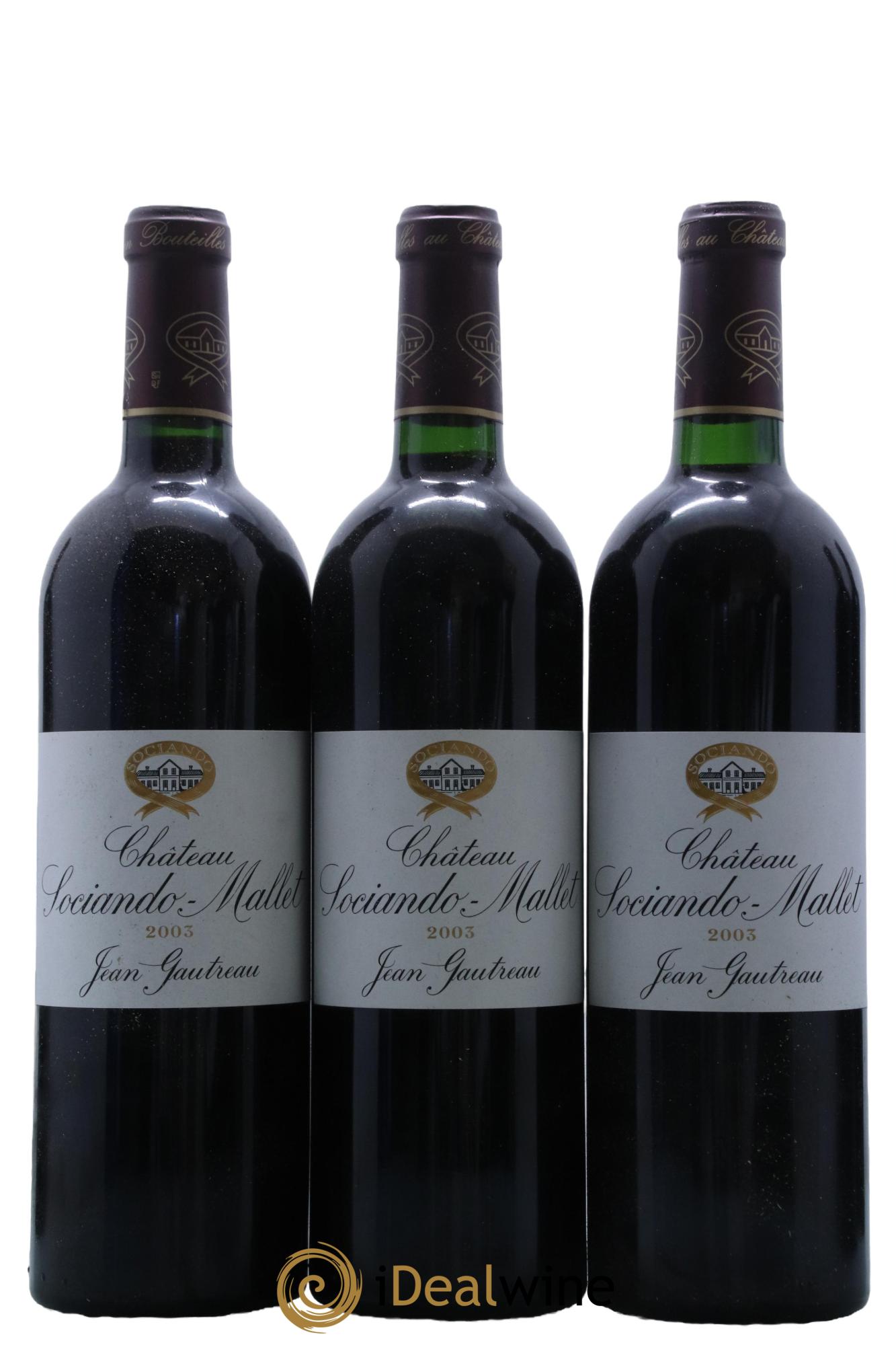 Château Sociando Mallet 2003 - Lot de 12 bouteilles - 3