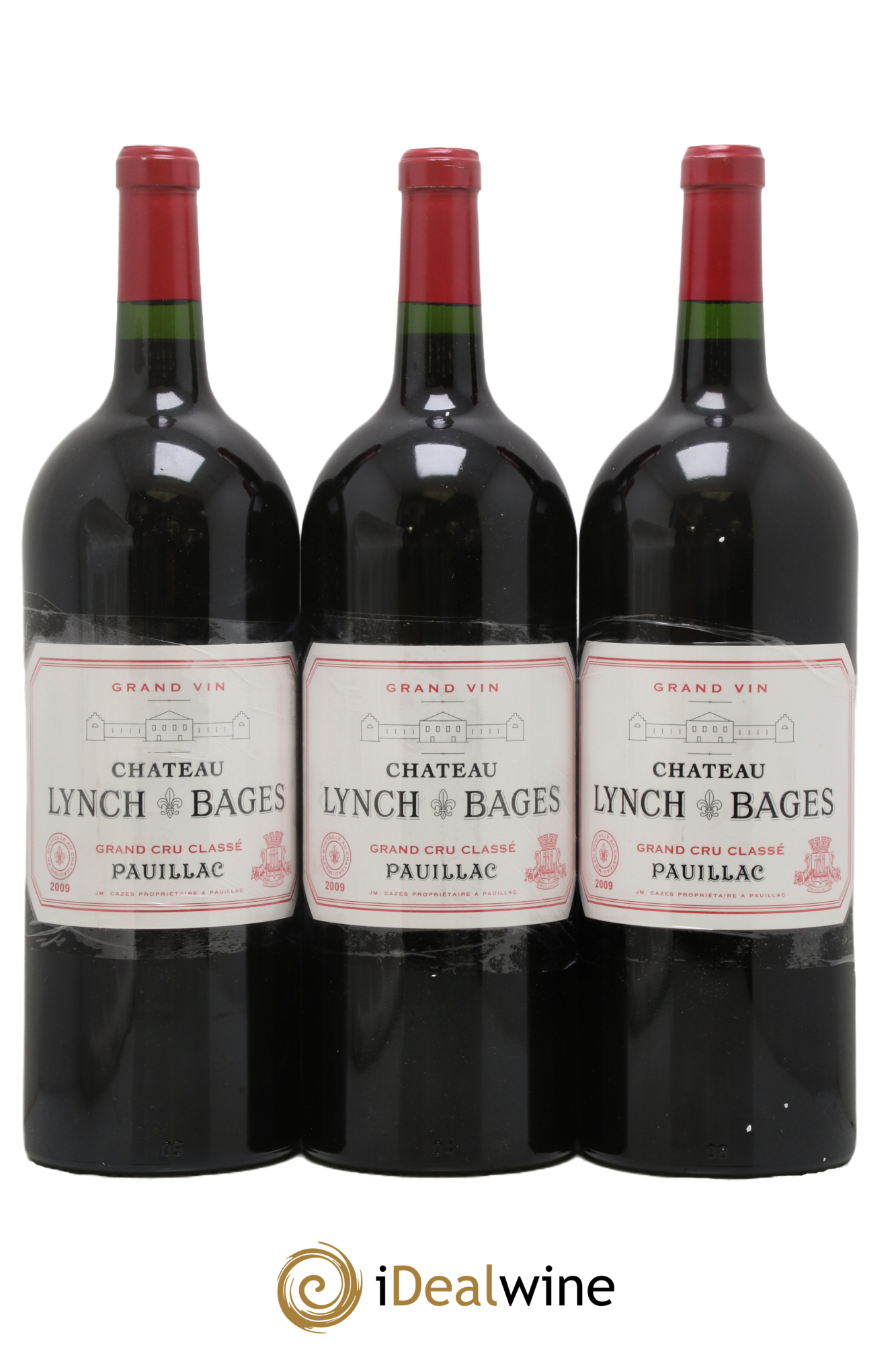 Château Lynch Bages 5ème Grand Cru Classé 2009 - Lotto di 3 magnum - 0