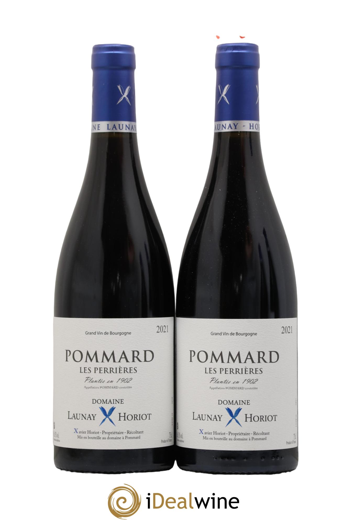Pommard Les Perrieres Domaine Launay Horiot 2021 - Lot de 2 bouteilles - 0