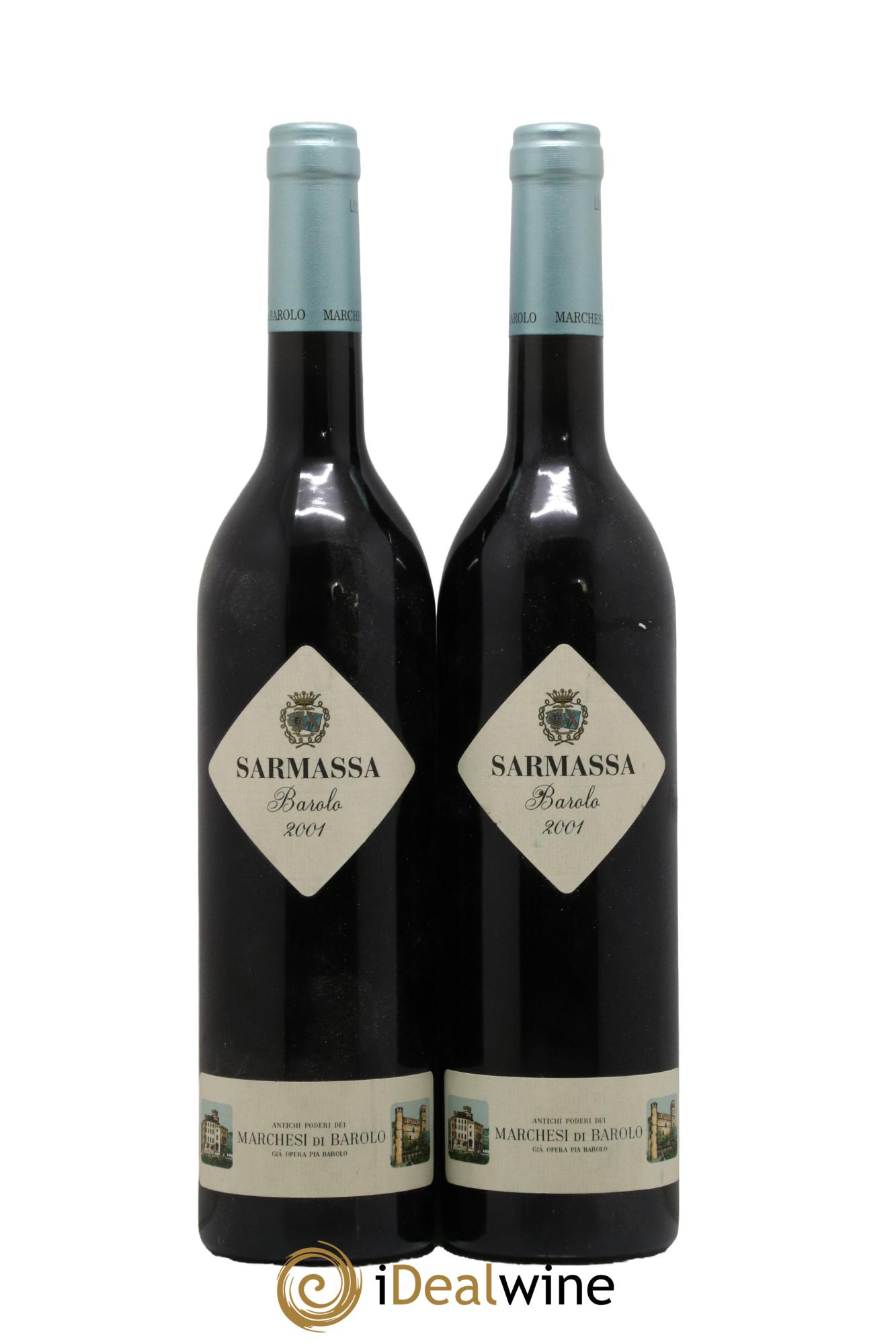 Barolo DOCG Sarmassa Marchesi di Barolo 2001 - Lot of 2 bottles - 0