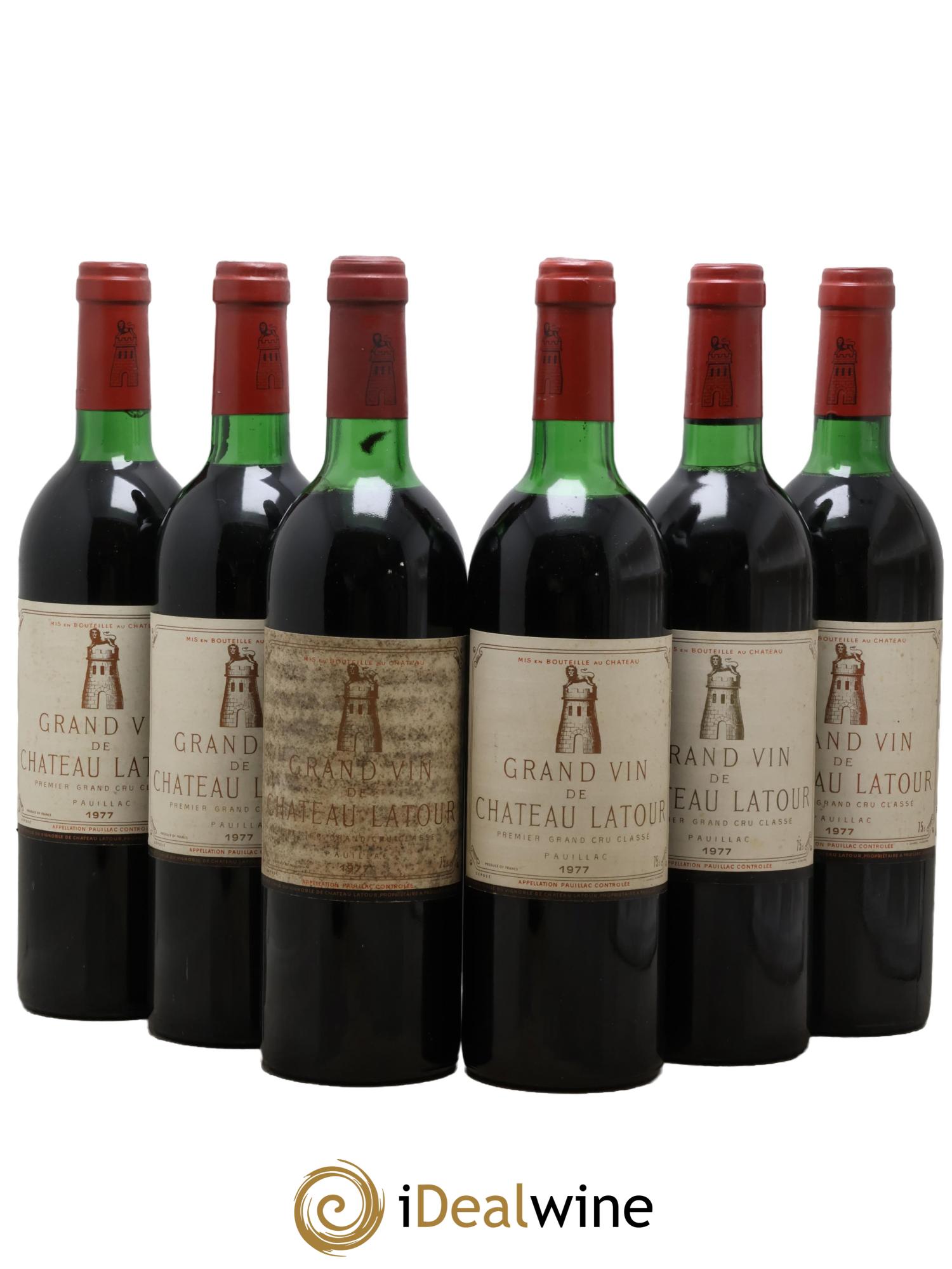 Château Latour 1er Grand Cru Classé 1977 - Lot of 6 bottles - 0