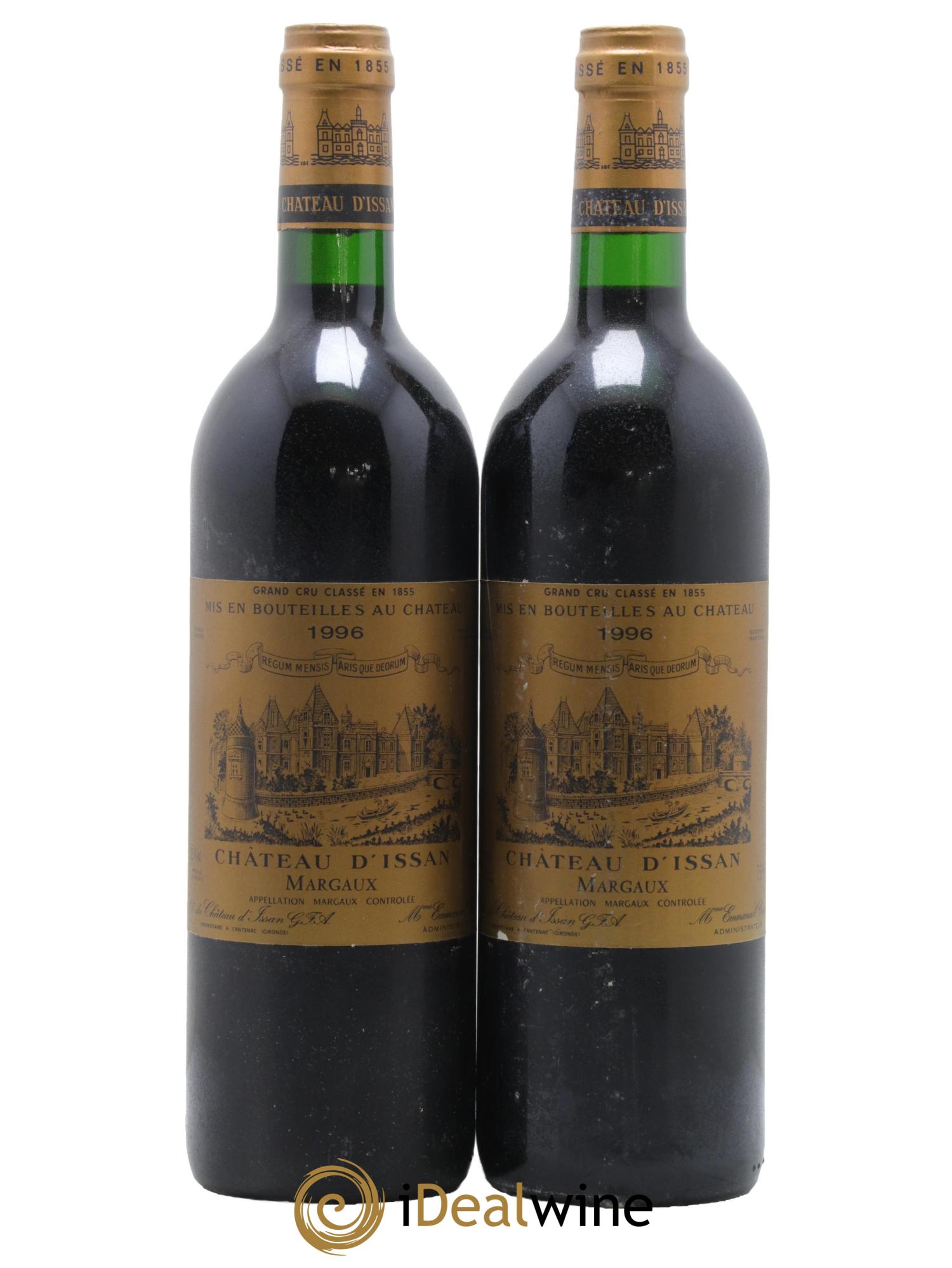 Château d'Issan 3ème Grand Cru Classé 1996 - Lot of 2 bottles - 0