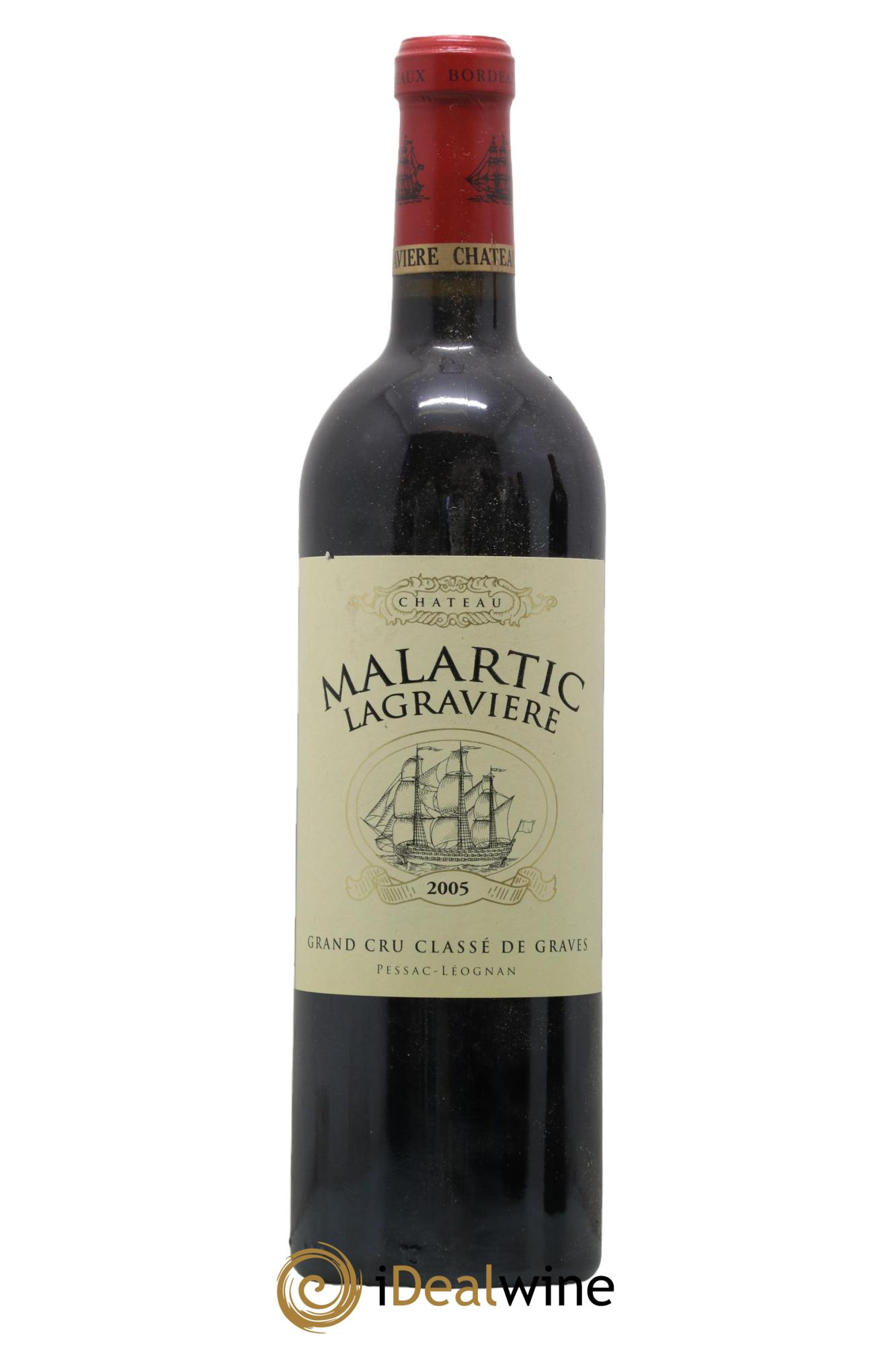 Château Malartic-Lagravière Cru Classé de Graves 2005 - Lot de 1 bouteille - 0