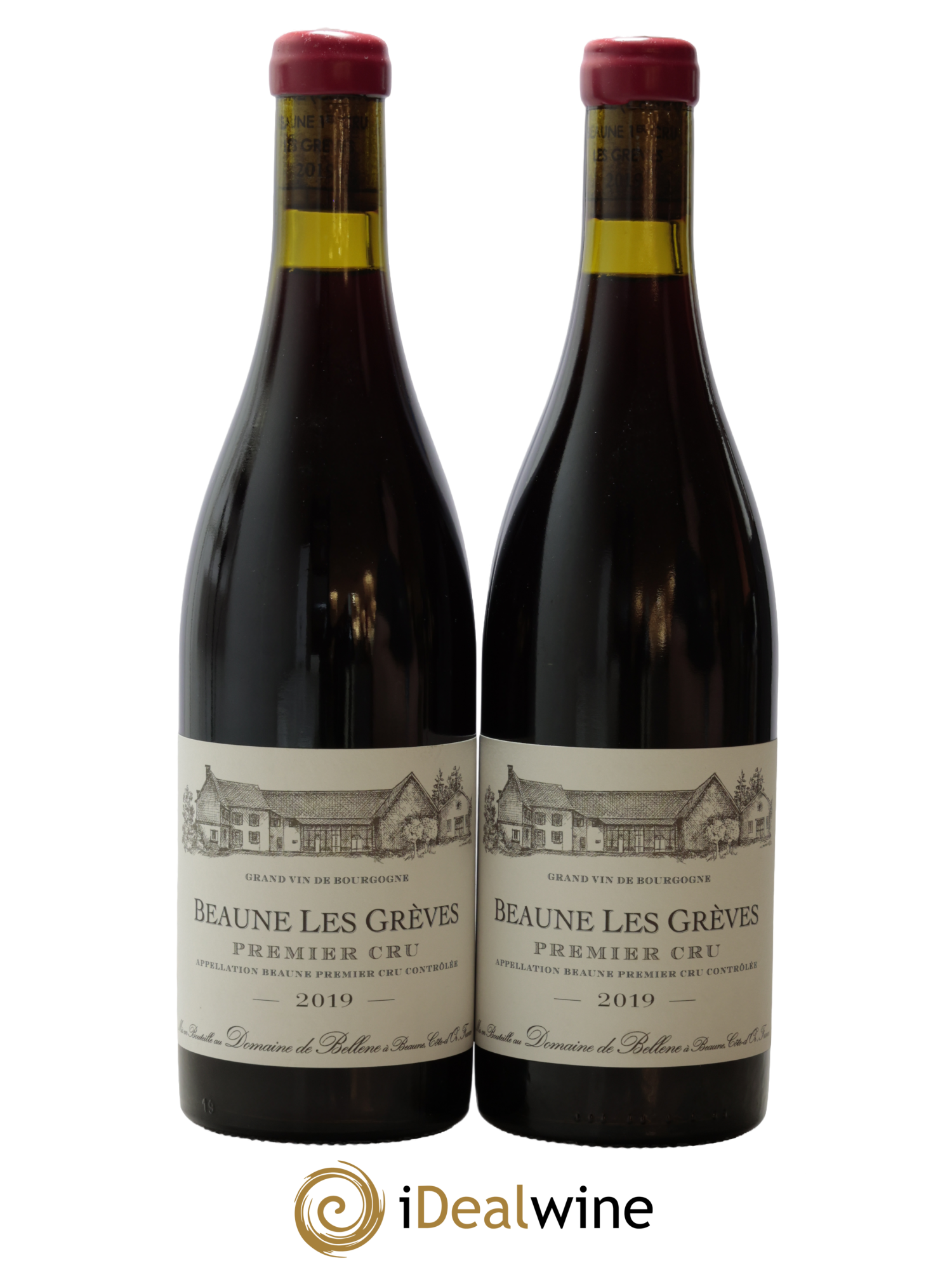 Beaune 1er Cru Grèves Domaine de Bellene 2019 - Lot de 2 bouteilles - 0