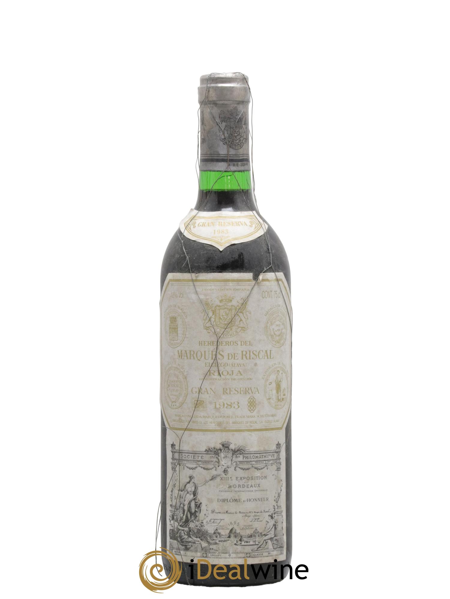 Rioja DOCA Gran Reserva Marqués de Riscal 1983 - Lotto di 1 bottiglia - 0
