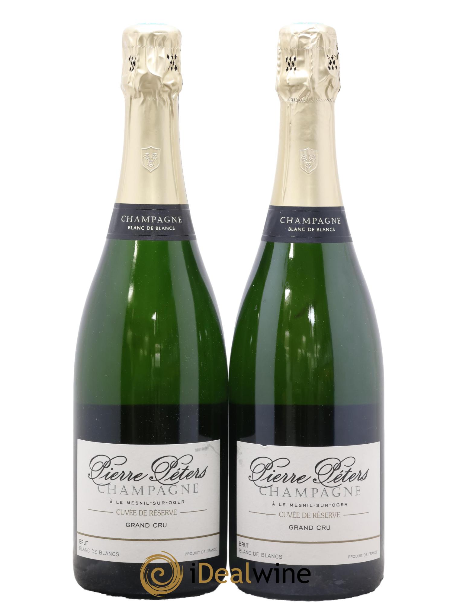 Blanc de Blancs Cuvée de Réserve Grand Cru Brut Pierre Péters - Posten von 2 Flaschen - 0