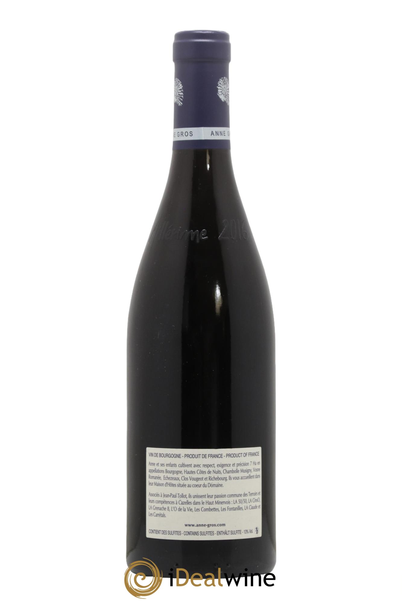 Richebourg Grand Cru Anne Gros 2016 - Lot de 1 bouteille - 1