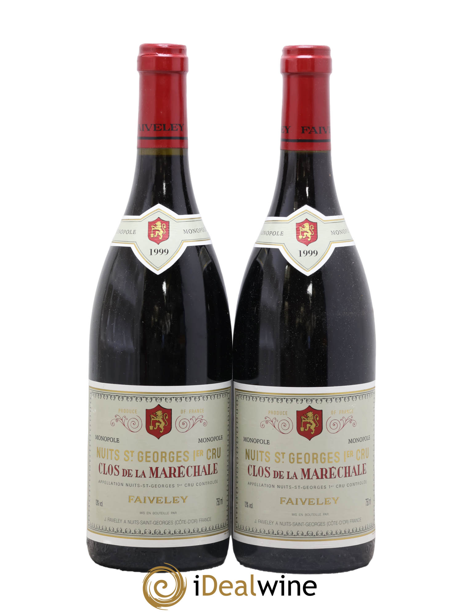 Nuits-Saint-Georges 1er Cru Clos de la Maréchale Faiveley 1999 - Lot de 2 bouteilles - 0