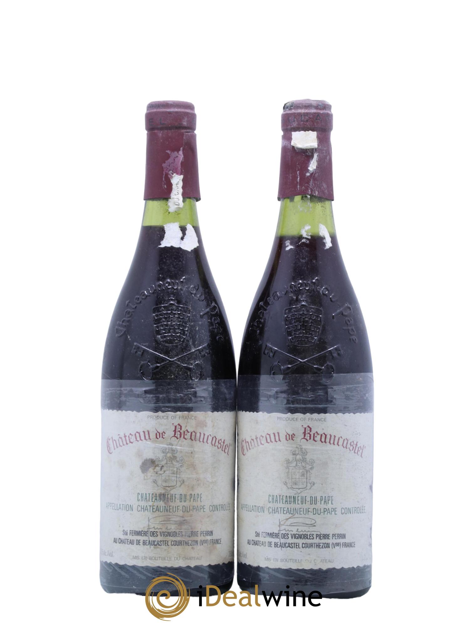 Châteauneuf-du-Pape Château de Beaucastel Famille Perrin 1990 - Lot de 2 bouteilles - 0