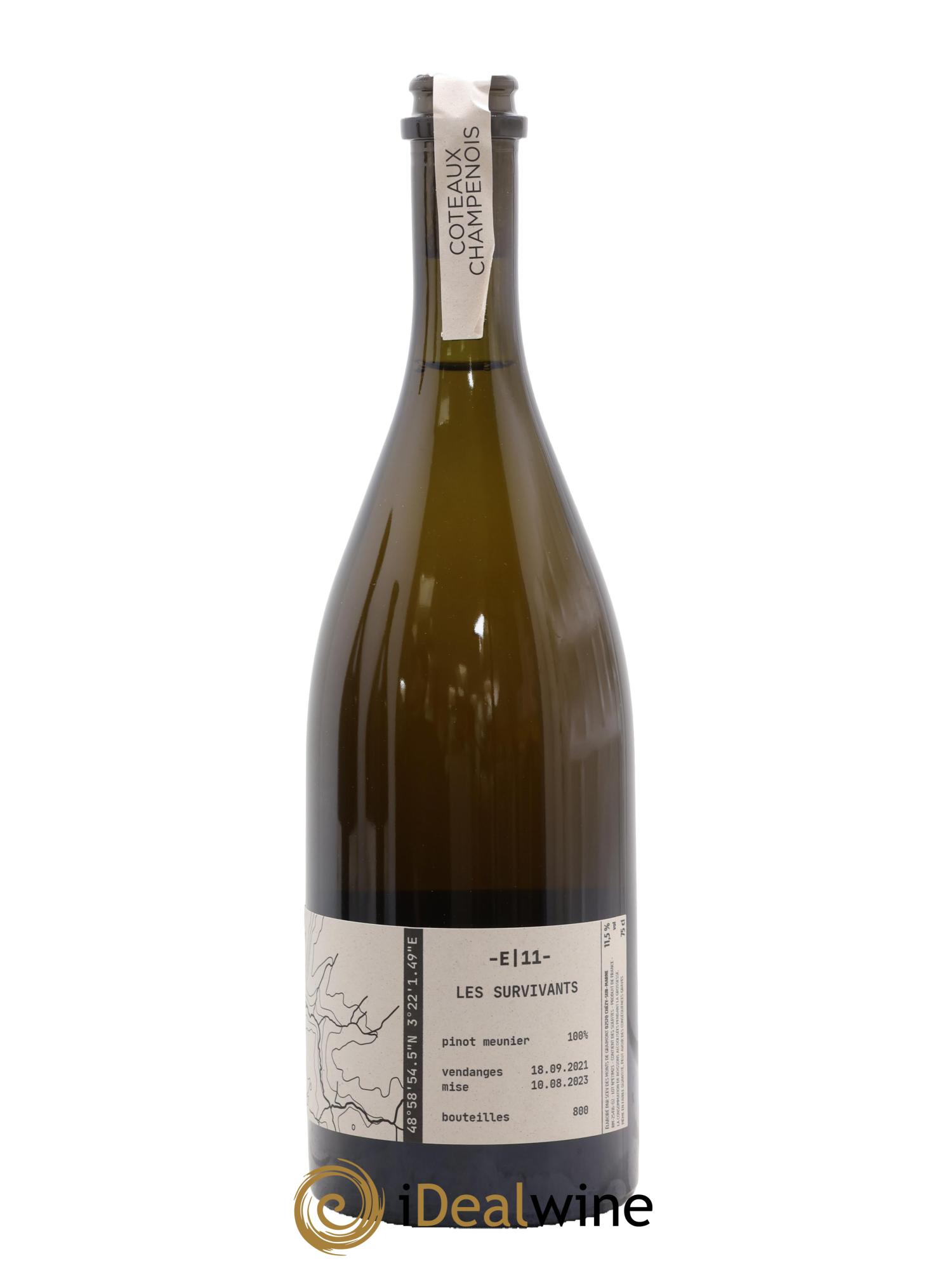 Coteaux Champenois E 11 Les Survivants Tom Gauditiabois 2021 - Posten von 1 Flasche - 1