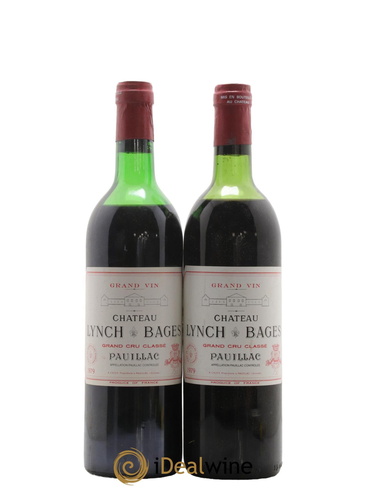 Château Lynch Bages 5ème Grand Cru Classé 1979 - Lot de 2 bouteilles - 0