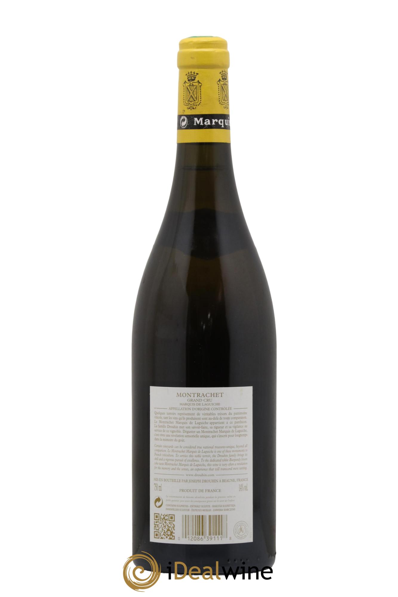 Montrachet Grand Cru Marquis de Laguiche Joseph Drouhin 2017 - Lot de 1 bouteille - 1