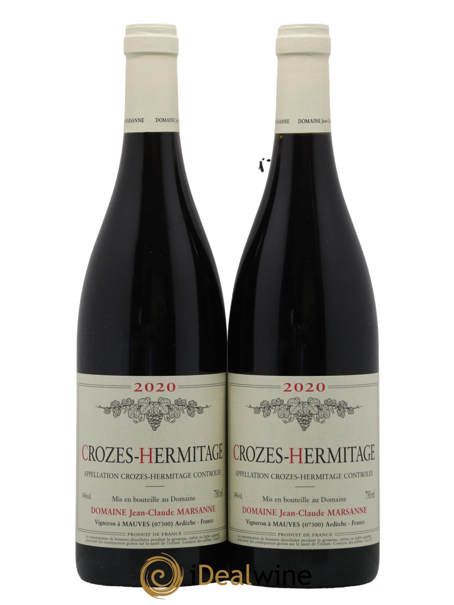 Crozes-Hermitage Jean-Claude Marsanne (Domaine) 2020 - Lotto di 2 bottiglie - 0