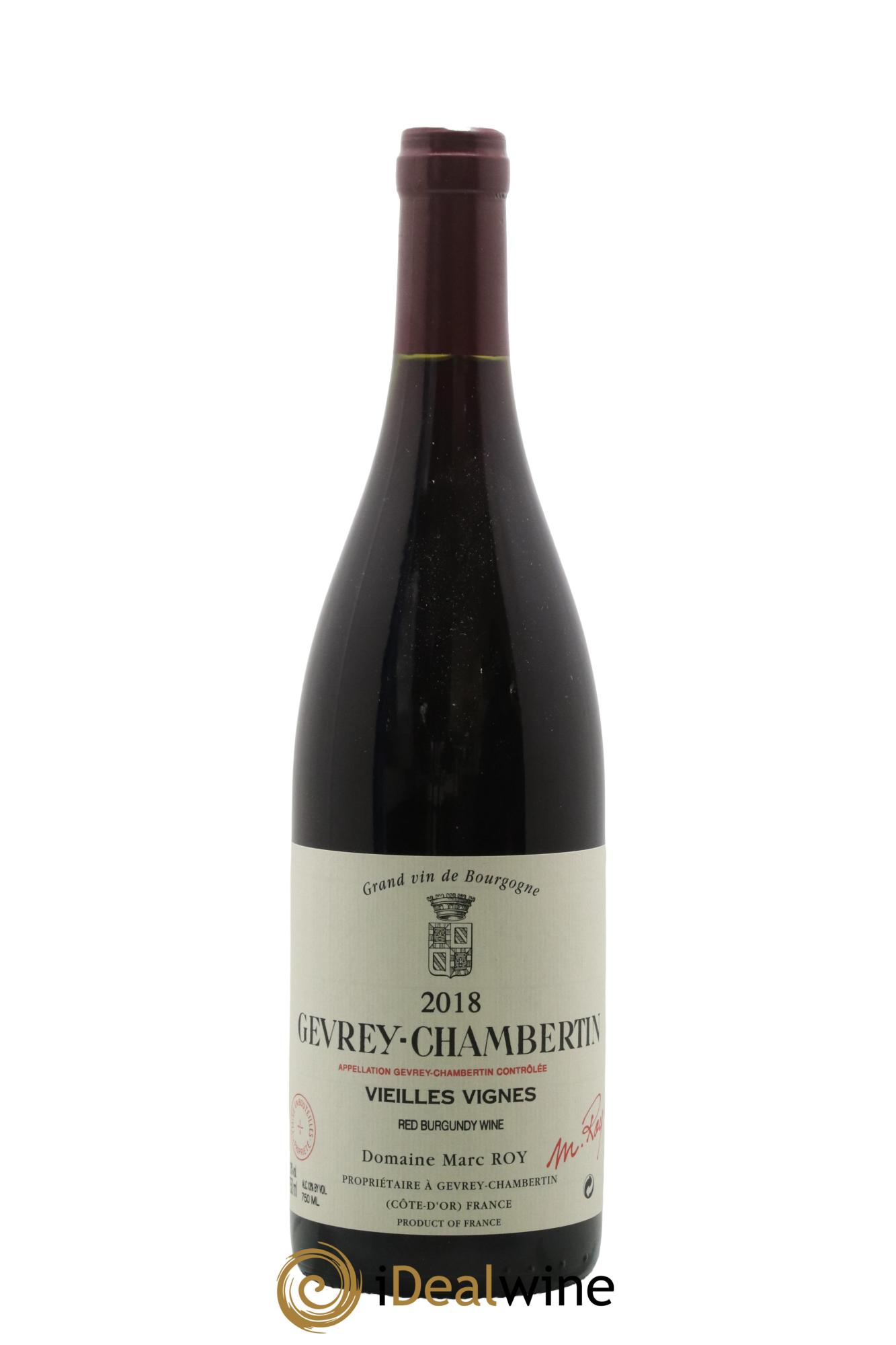 Gevrey-Chambertin Vieilles Vignes Marc Roy 2018 - Lot de 1 bouteille - 0