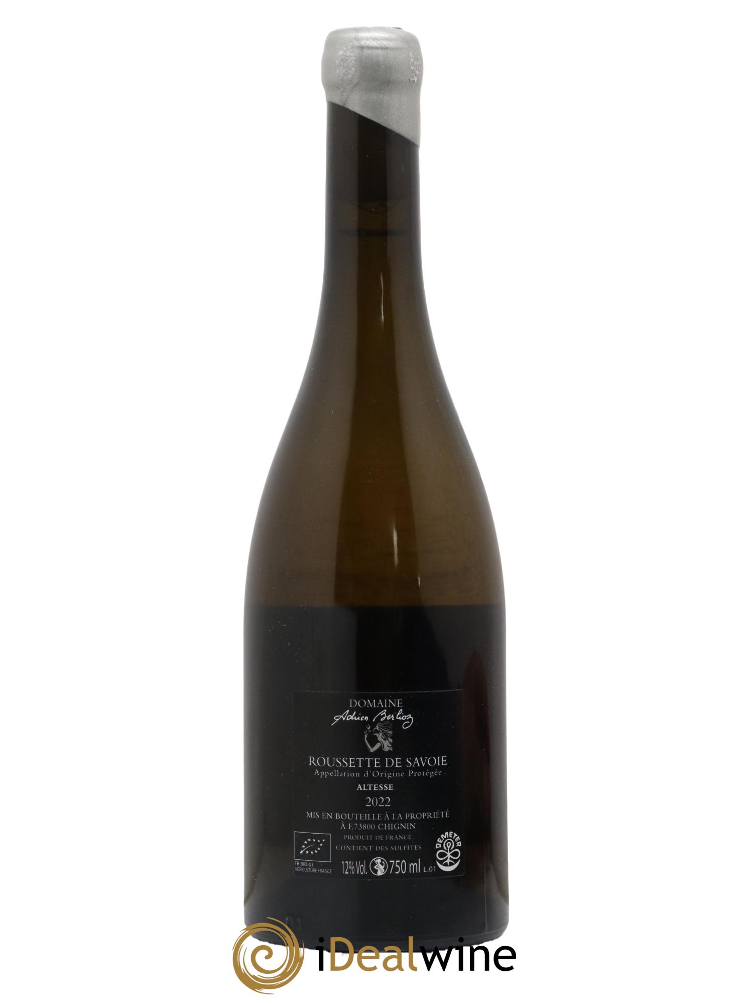 Roussette de Savoie Zulime Adrien Berlioz 2022 - Lot de 1 bouteille - 1