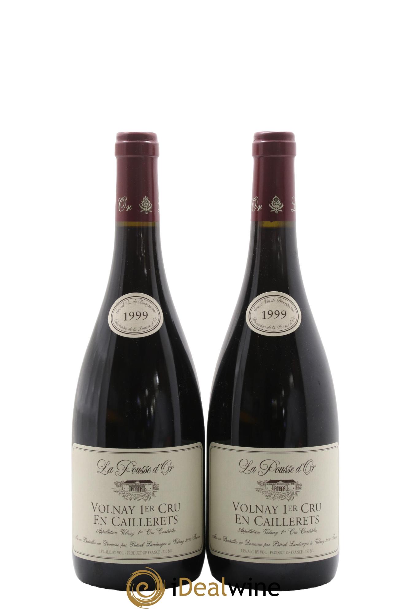Volnay 1er Cru Les Caillerets La Pousse d'Or (Domaine de) 1999 - Lot of 2 bottles - 0