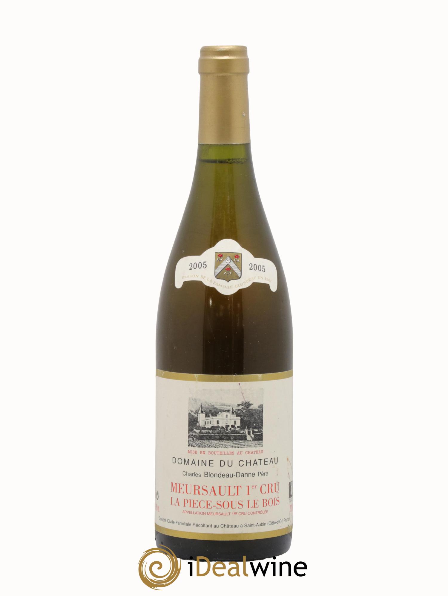 Meursault 1er Cru Blagny La Pièce Sous le Bois Domaine du Château Blondeau-Danne 2005 - Posten von 1 Flasche - 0