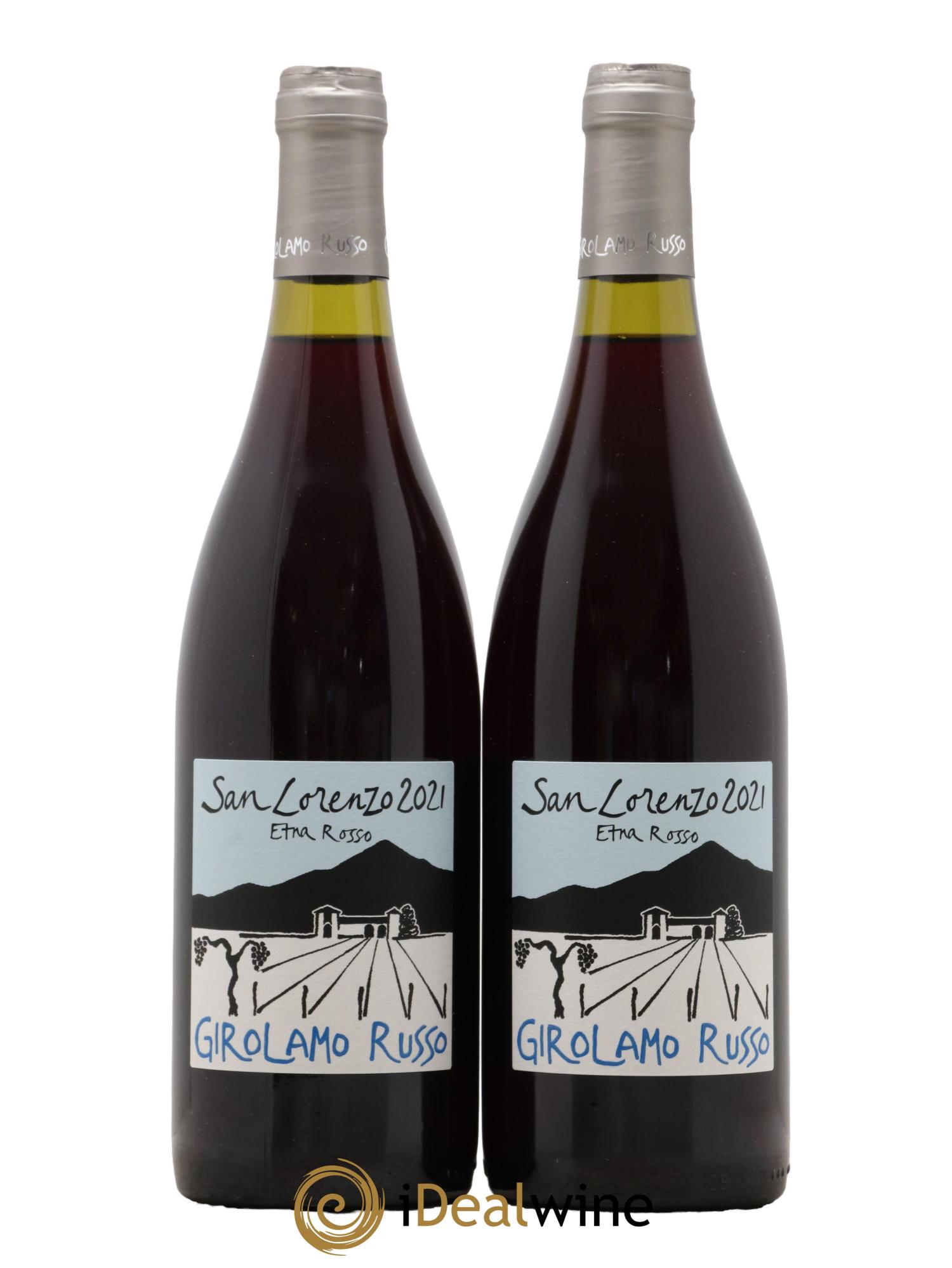 Italie Etna San Lorenzo Girolamo Russo 2021 - Lot de 2 bouteilles - 0