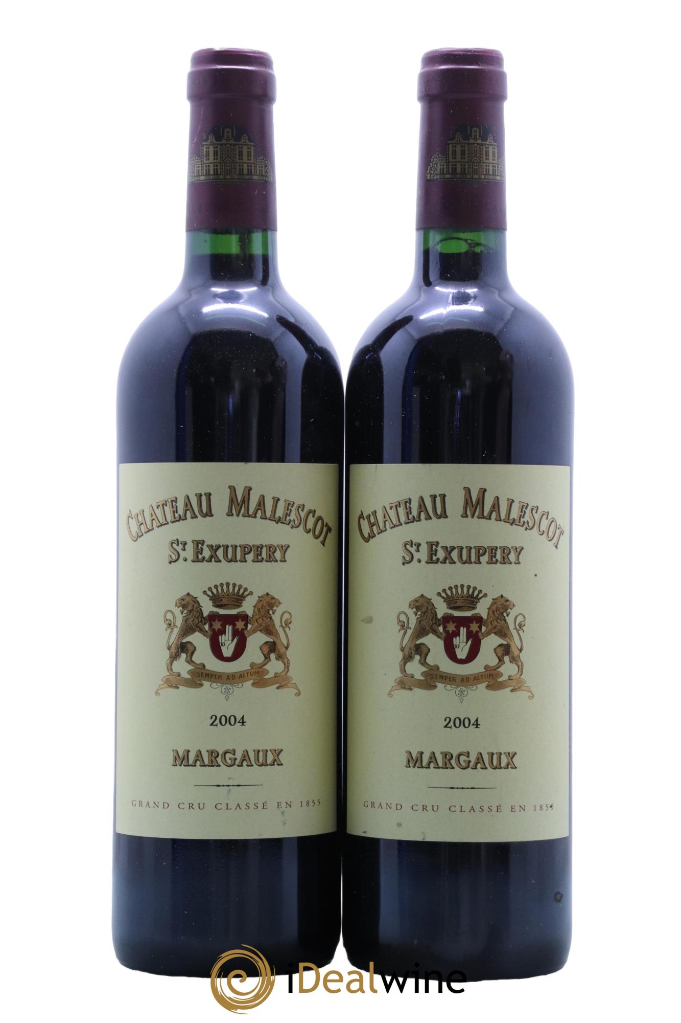 Château Malescot Saint-Exupéry 3ème Grand Cru Classé 2004 - Lot de 2 bouteilles - 0