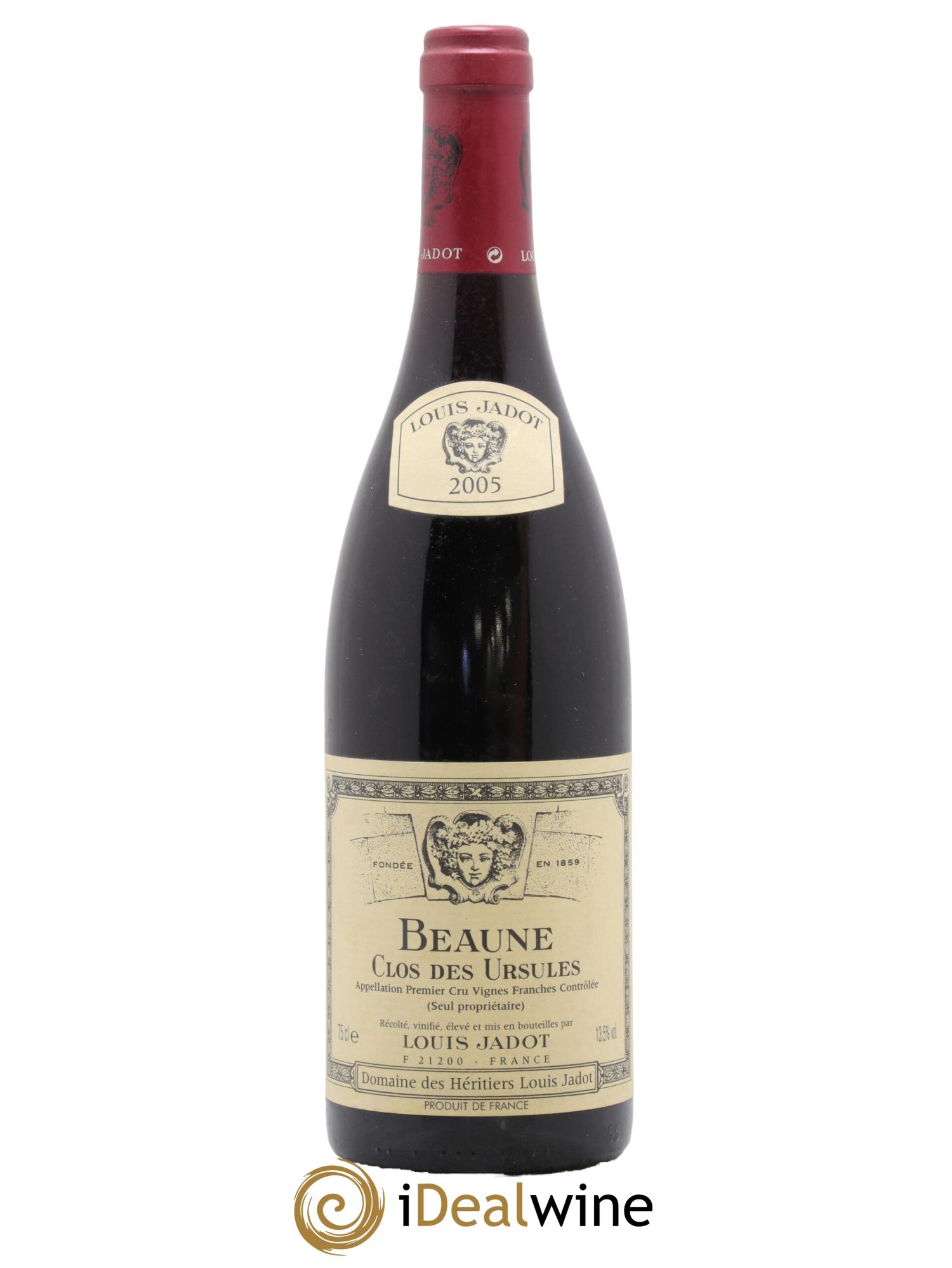 Beaune 1er Cru Clos des Ursules Maison Louis Jadot 2005 - Lotto di 1 bottiglia - 0